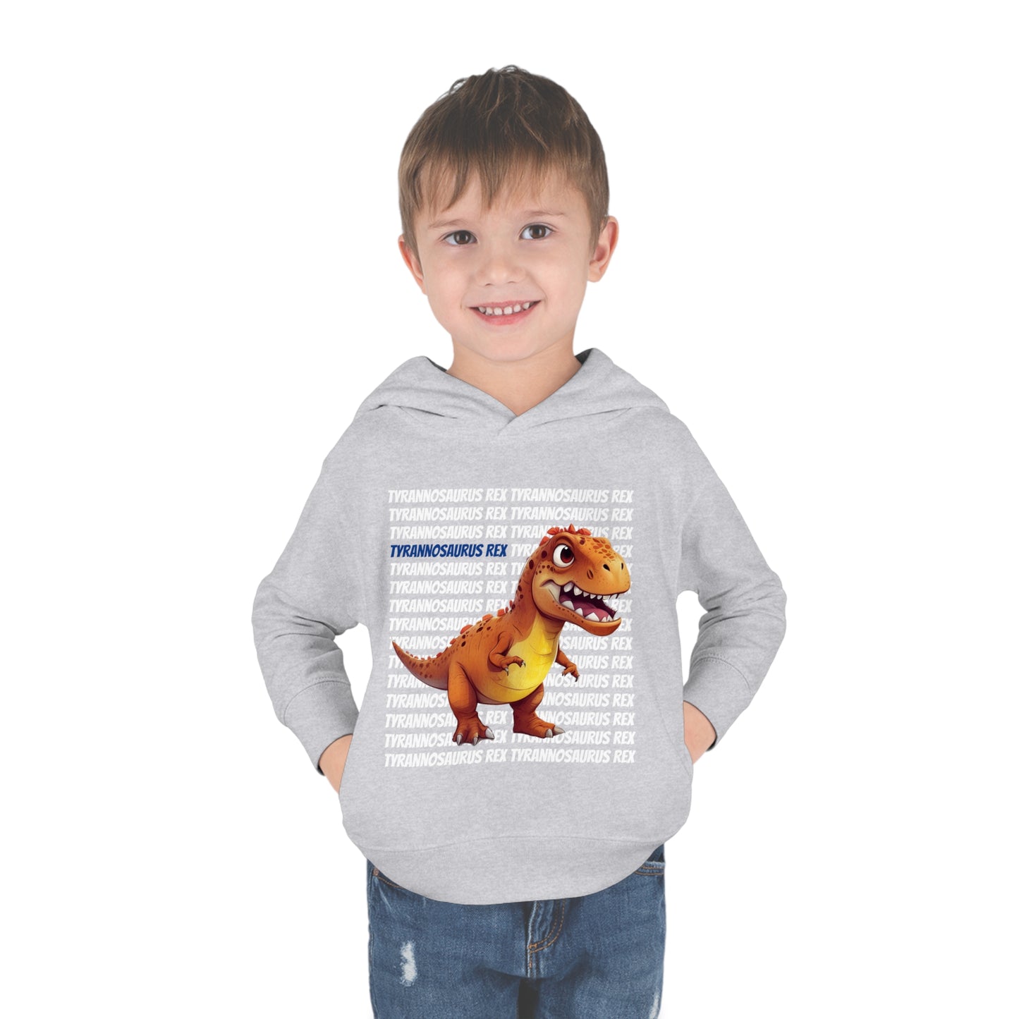 Tyrannosaurus Rex Dinosaur Toddler & Kids Pull Over Hoodie Sweater