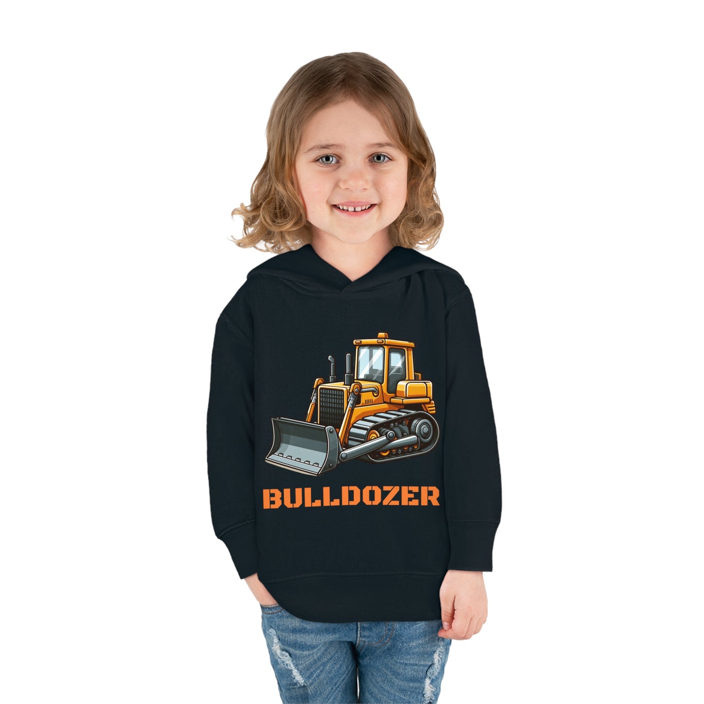 Bulldozer Construction Vehicle Pullover Fleece Hoodie