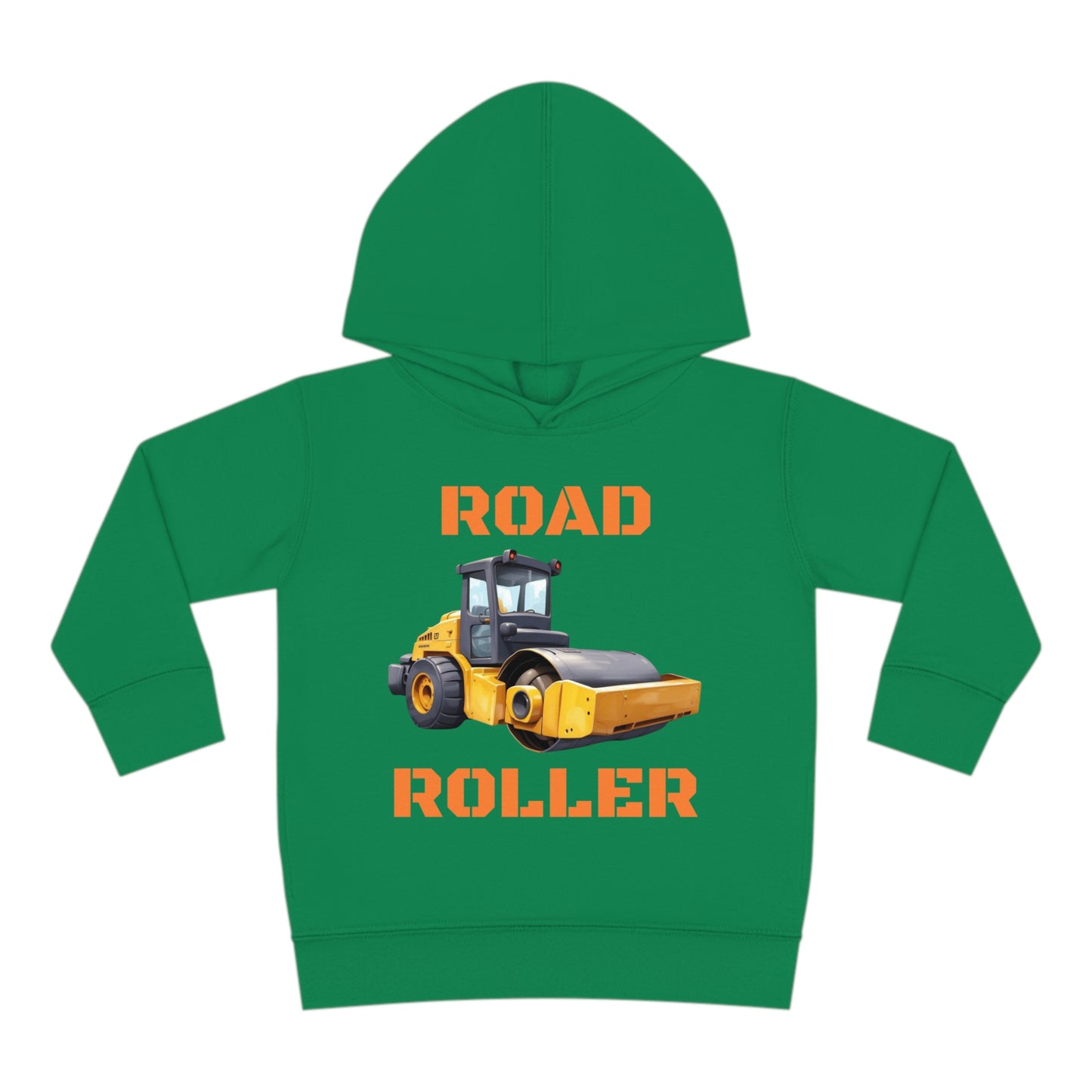 Road Roller Construction Vehicle Toddler Pullover Fleece Hoodie