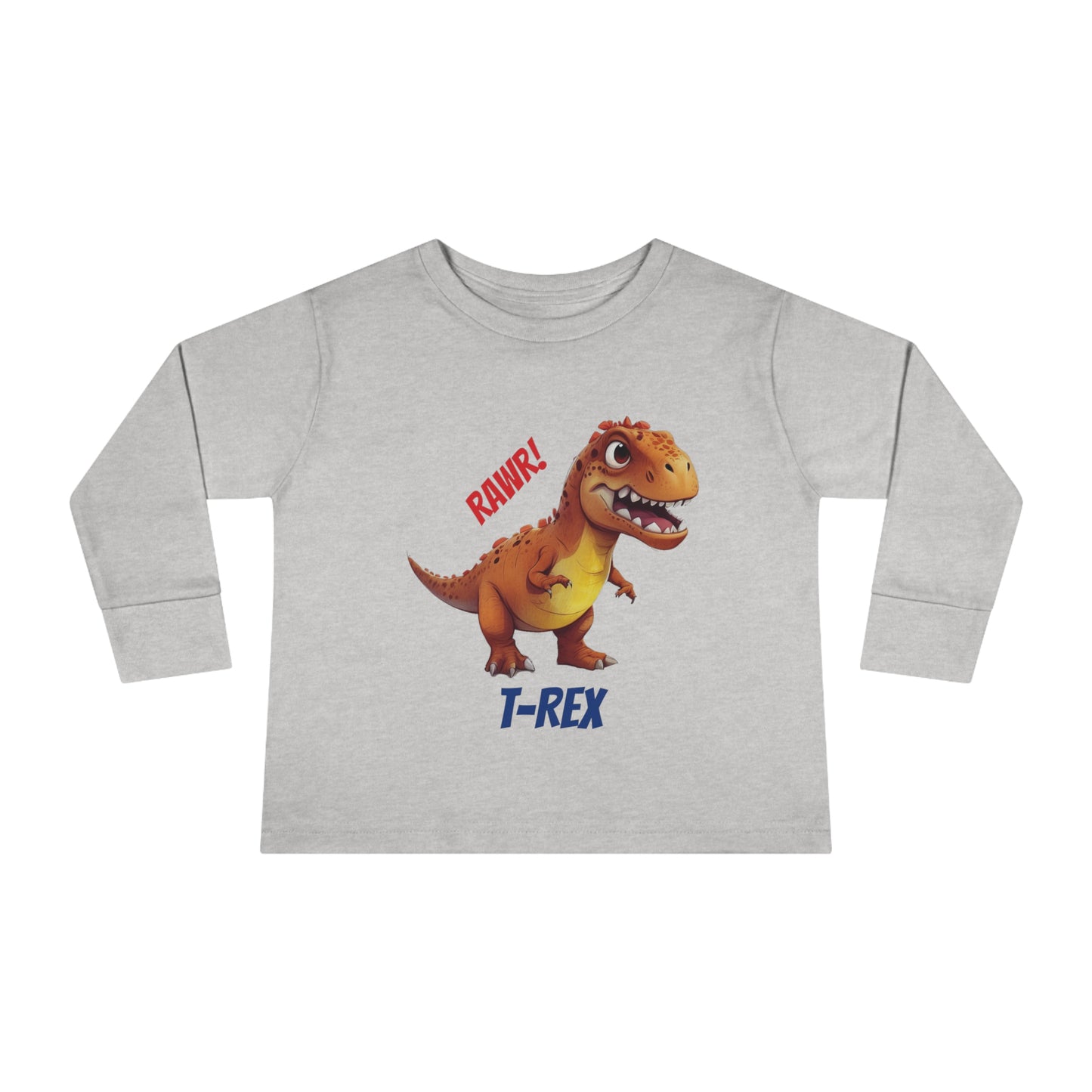 T-Rex Dinosaur - Toddler Long Sleeve Tee