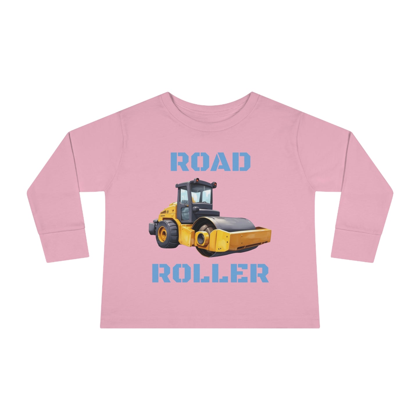 Road Roller Construction Vehicle Toddler Long Sleeve Tee