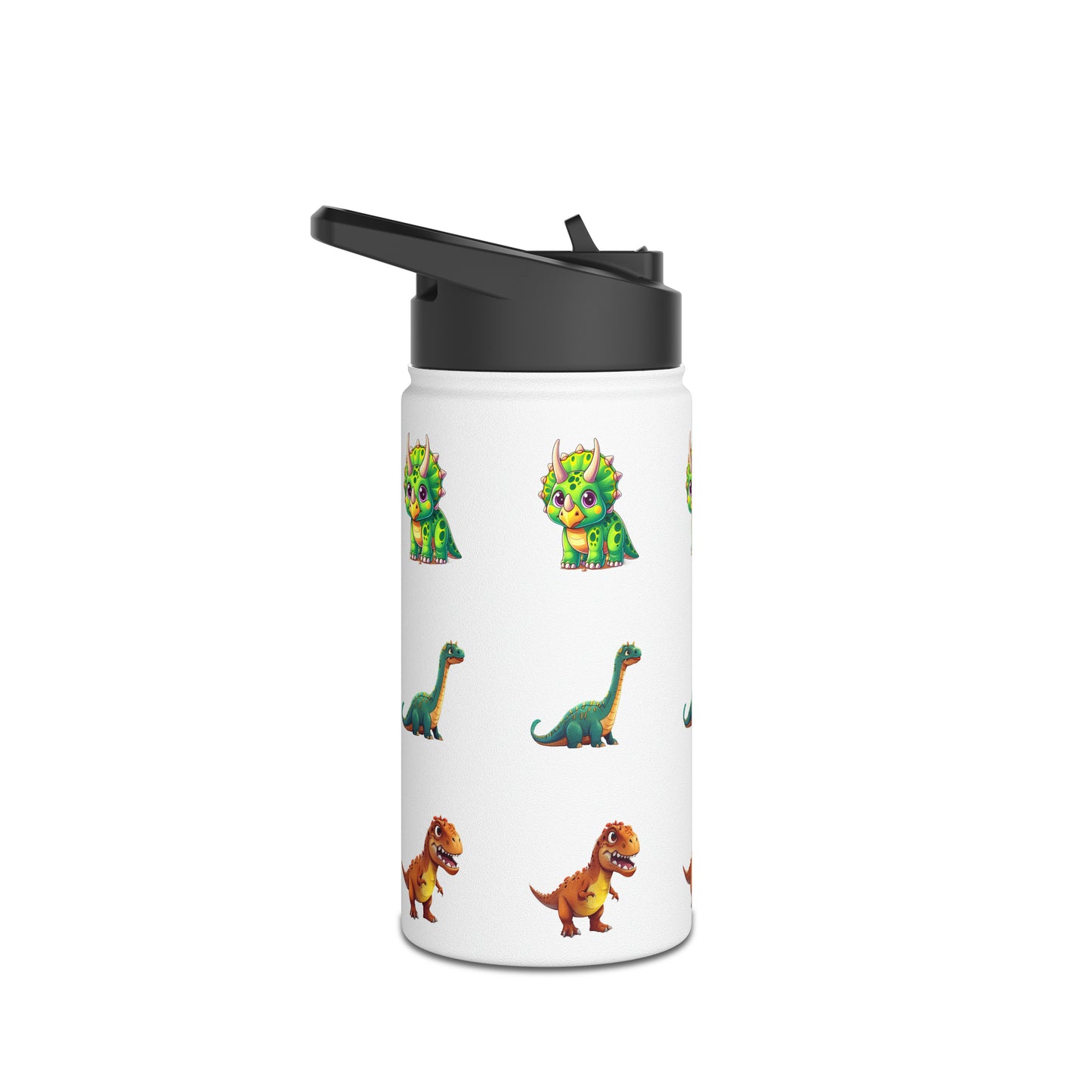 Kids & Toddler Dinosaur - Stainless Steel Water Bottle, Standard Lid