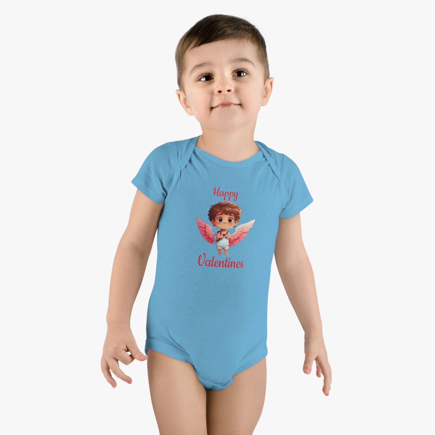 Happy Valentines - Baby Short Sleeve Onesie®