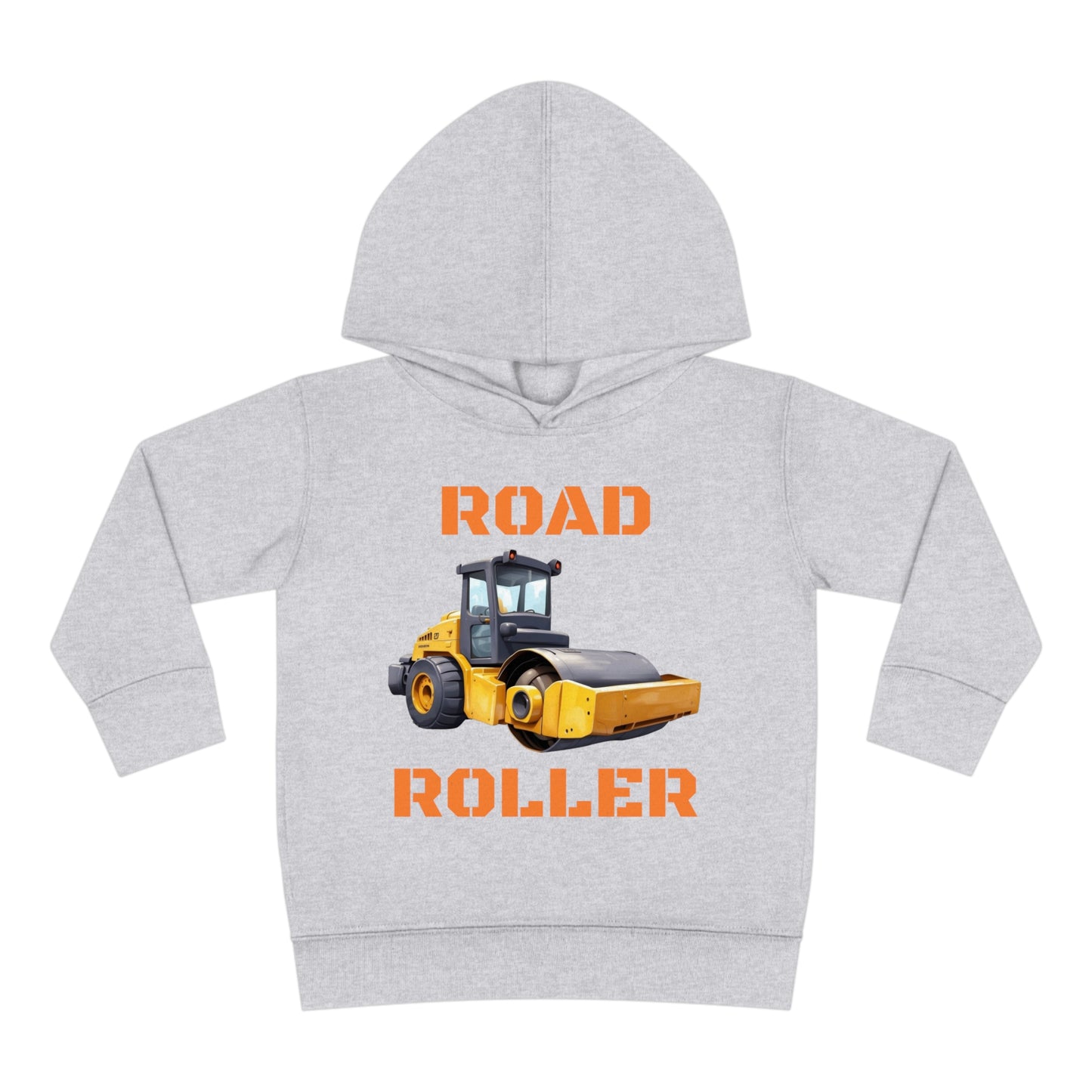 Road Roller Construction Vehicle Toddler Pullover Fleece Hoodie