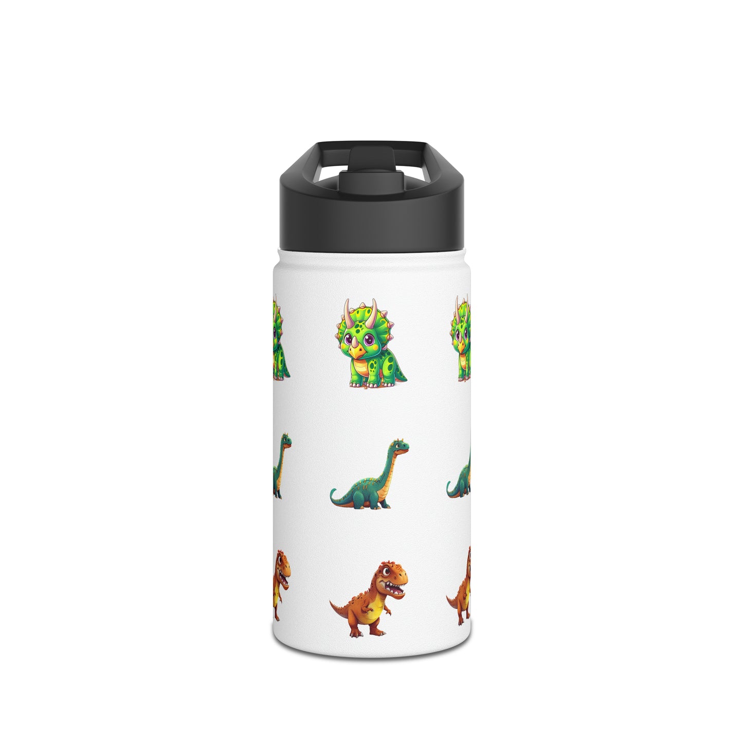 Kids & Toddler Dinosaur - Stainless Steel Water Bottle, Standard Lid