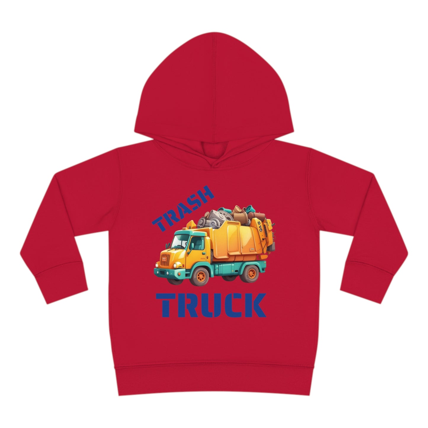 Trash Truck Cartoon Toddler Pull Over Hoodie Sweater