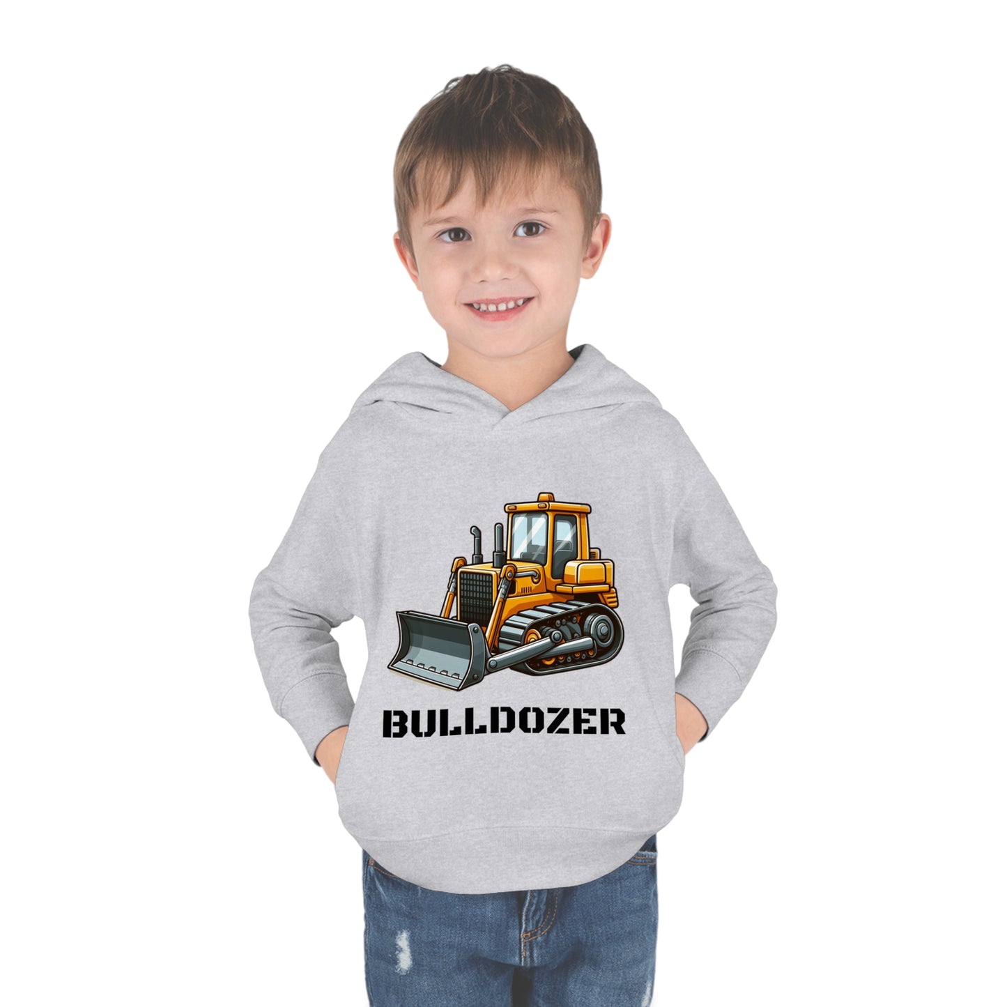 Bulldozer Construction Vehicle Pullover Fleece Hoodie