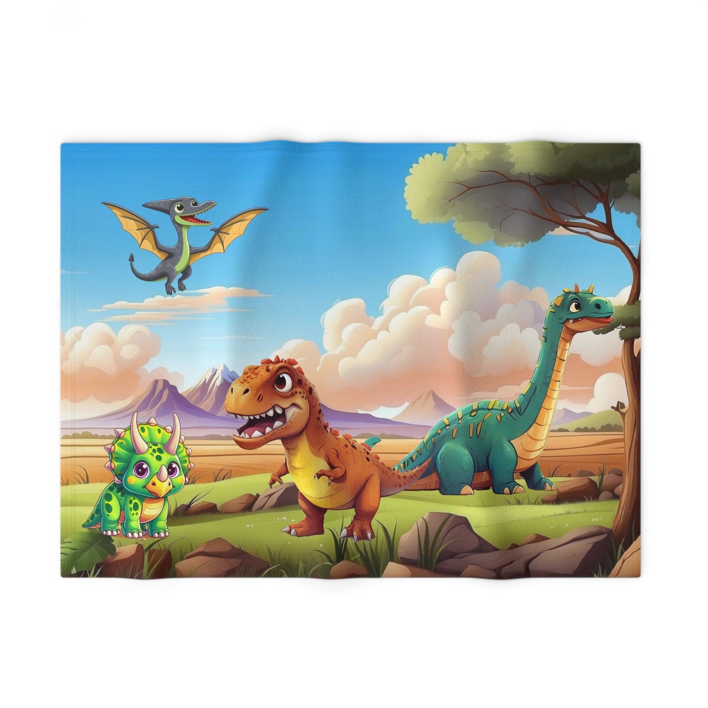 Baby Toddler Dinosaur - Soft Fleece Baby Blanket