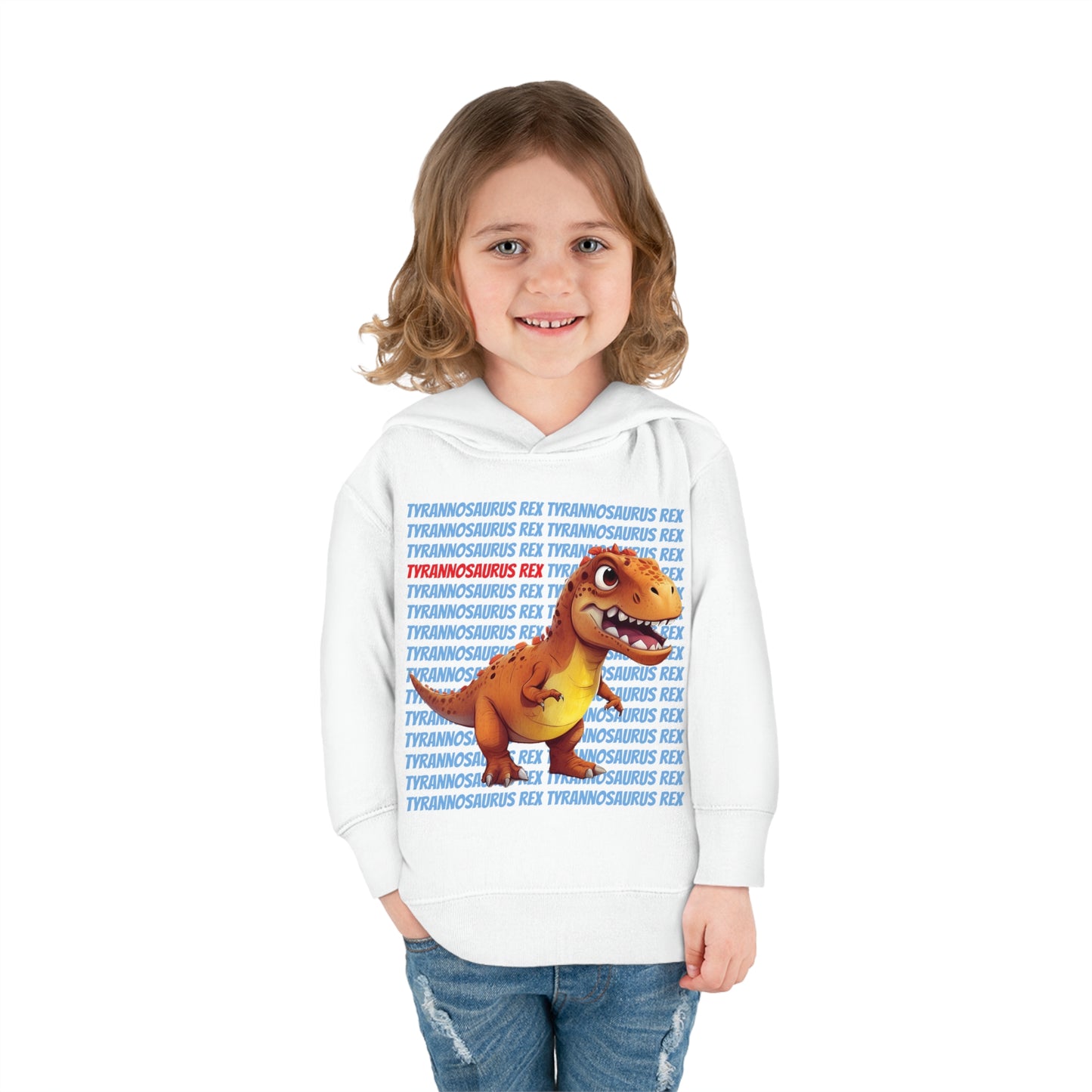 Tyrannosaurus Rex Dinosaur Toddler & Kids Pull Over Hoodie Sweater