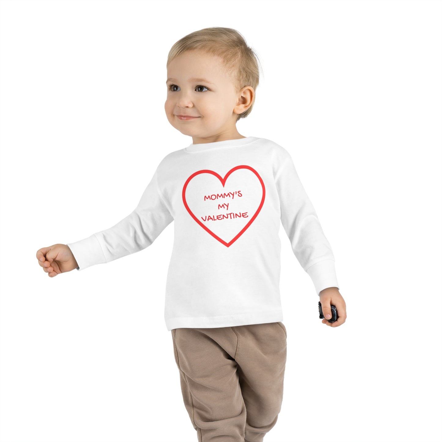 Mommy's My Valentine - Toddler Long Sleeve Tee