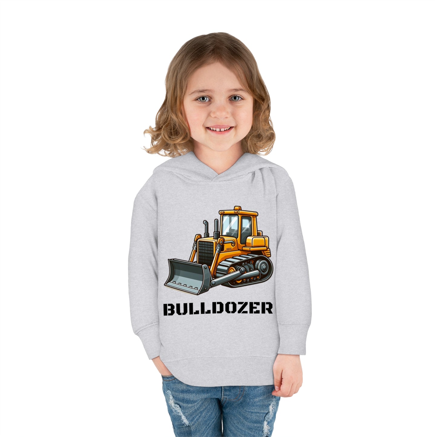 Bulldozer Construction Vehicle Pullover Fleece Hoodie