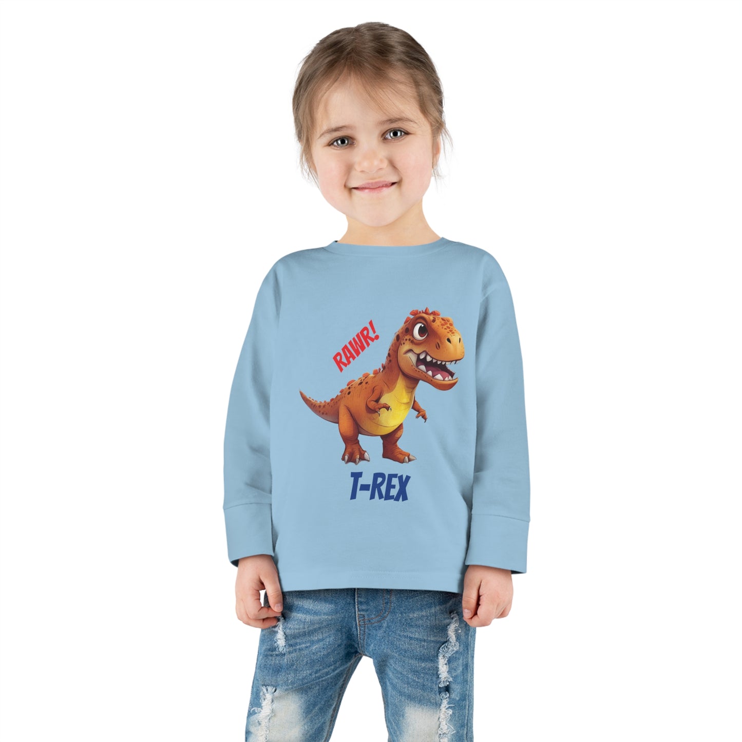 T-Rex Dinosaur - Toddler Long Sleeve Tee