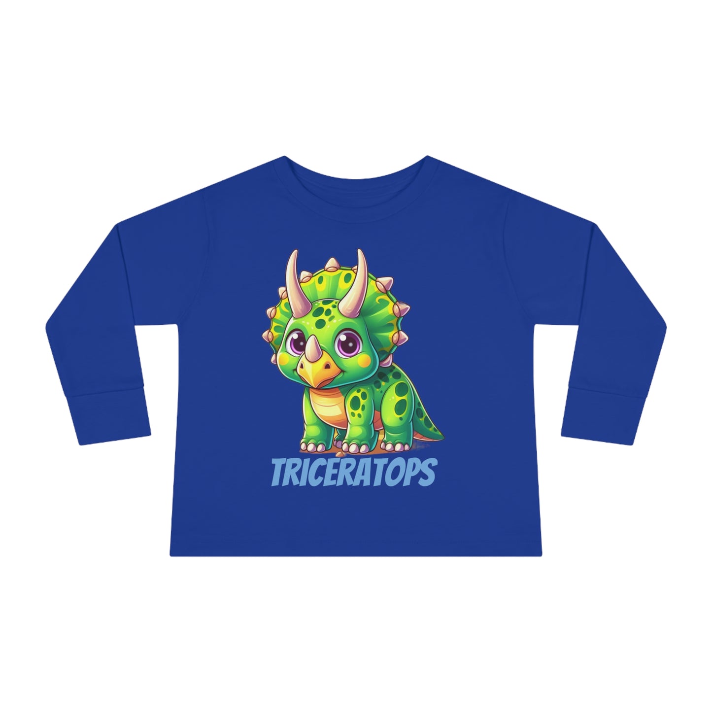 Triceratops Dinosaur - Toddler Long Sleeve T-shirt