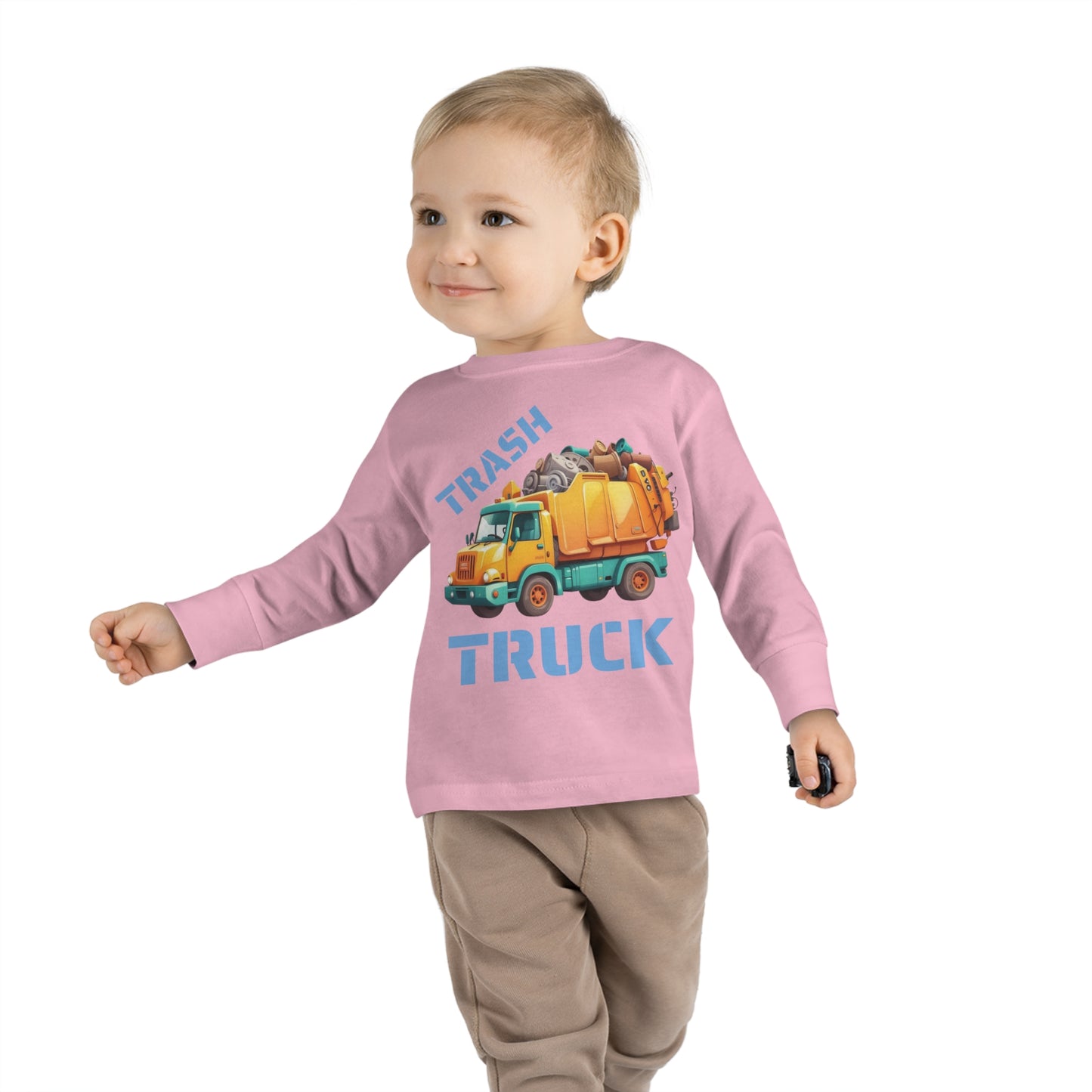 Trash Truck Cartoon Toddler Long Sleeve T-shirt