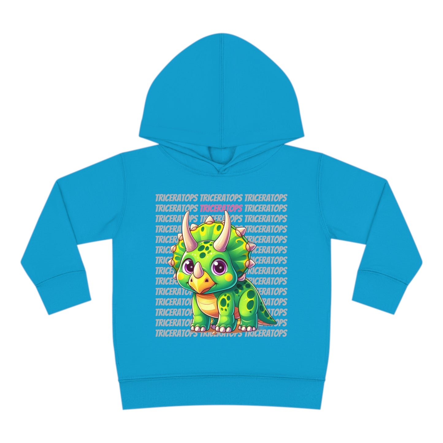 Triceratops Cartoon Dinosaur Toddler & Kids Hoodie Sweater