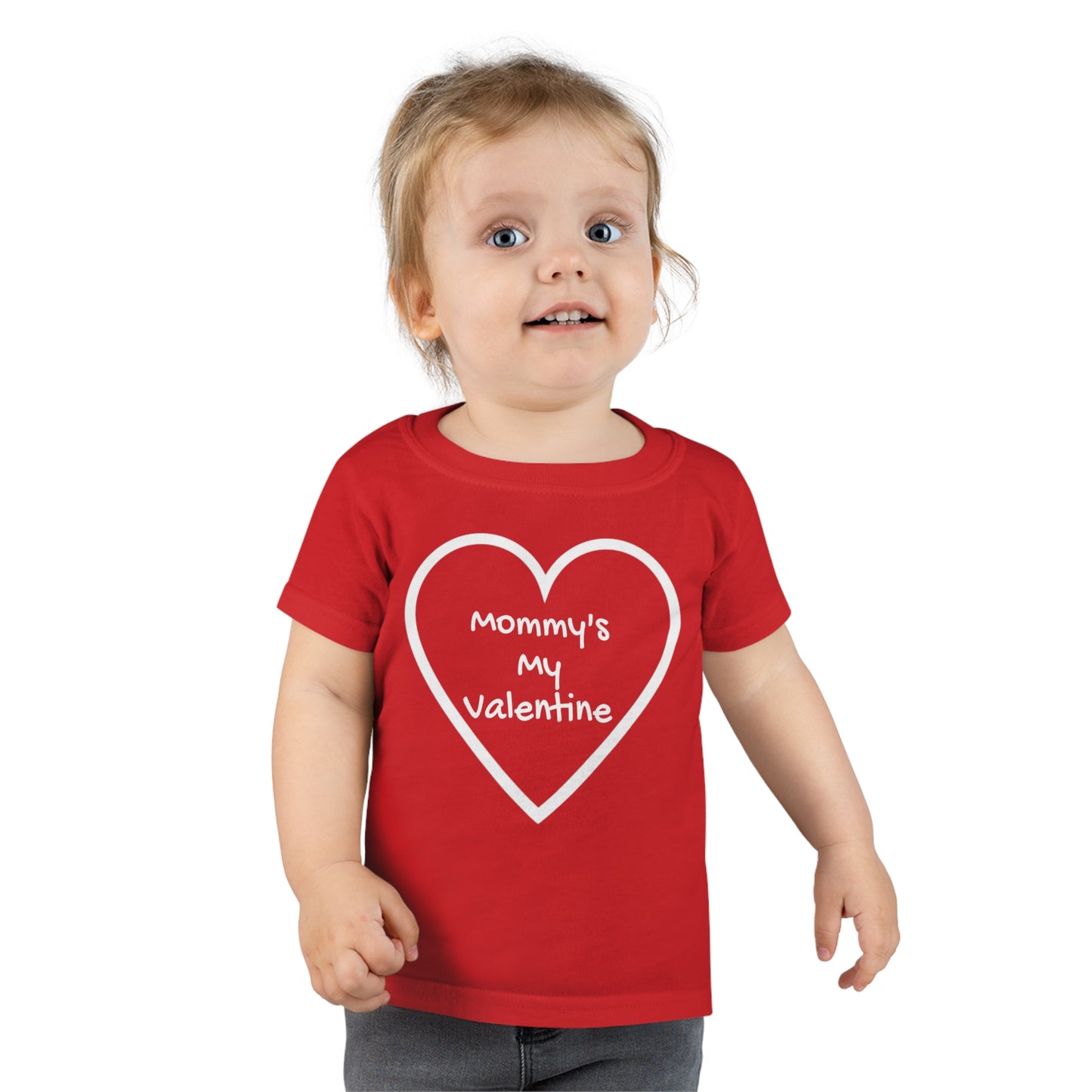 Mommy's My Valentine - Valentines Gift for Mothers - Toddler Long Sleeve Tee