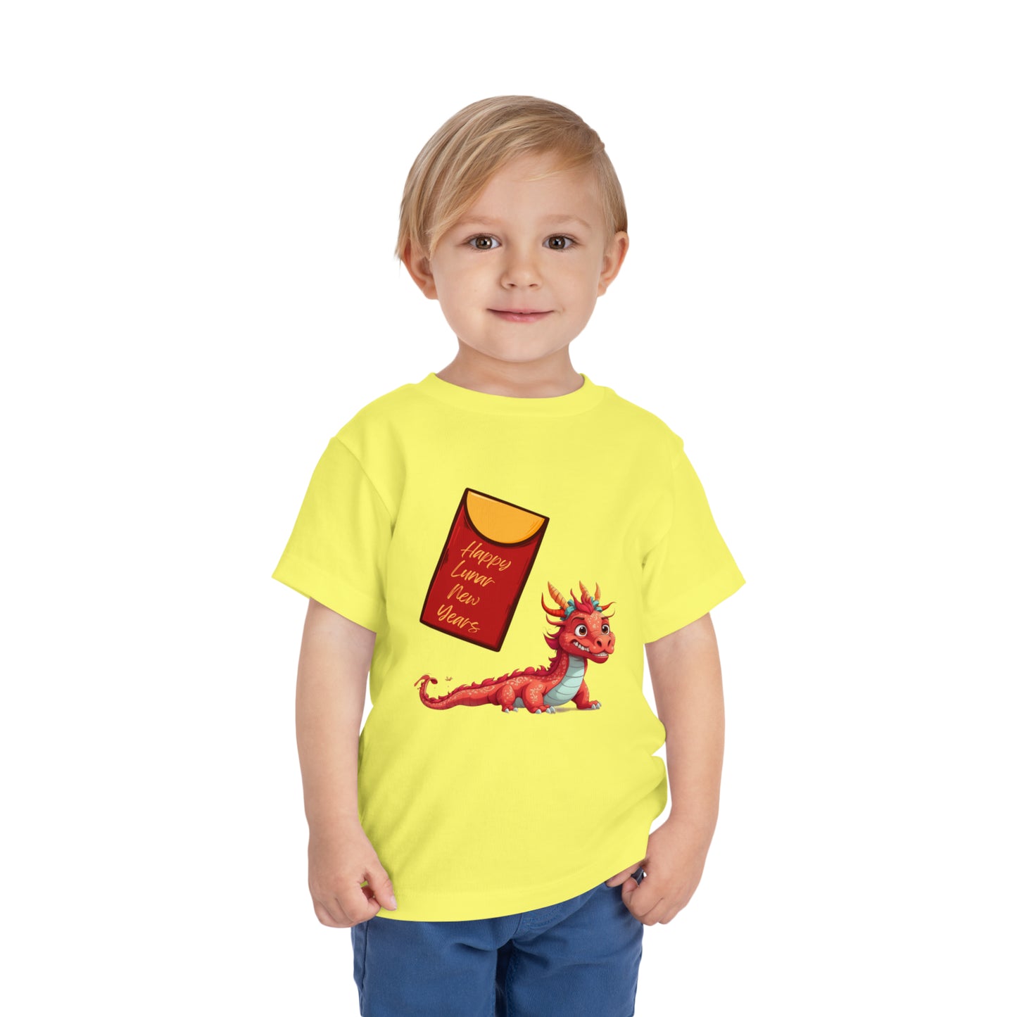 Happy Lunar New Year Dragon - Toddler Short Sleeve Tee