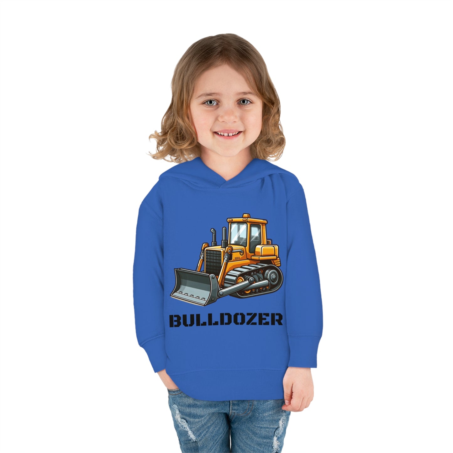 Bulldozer Construction Vehicle Pullover Fleece Hoodie