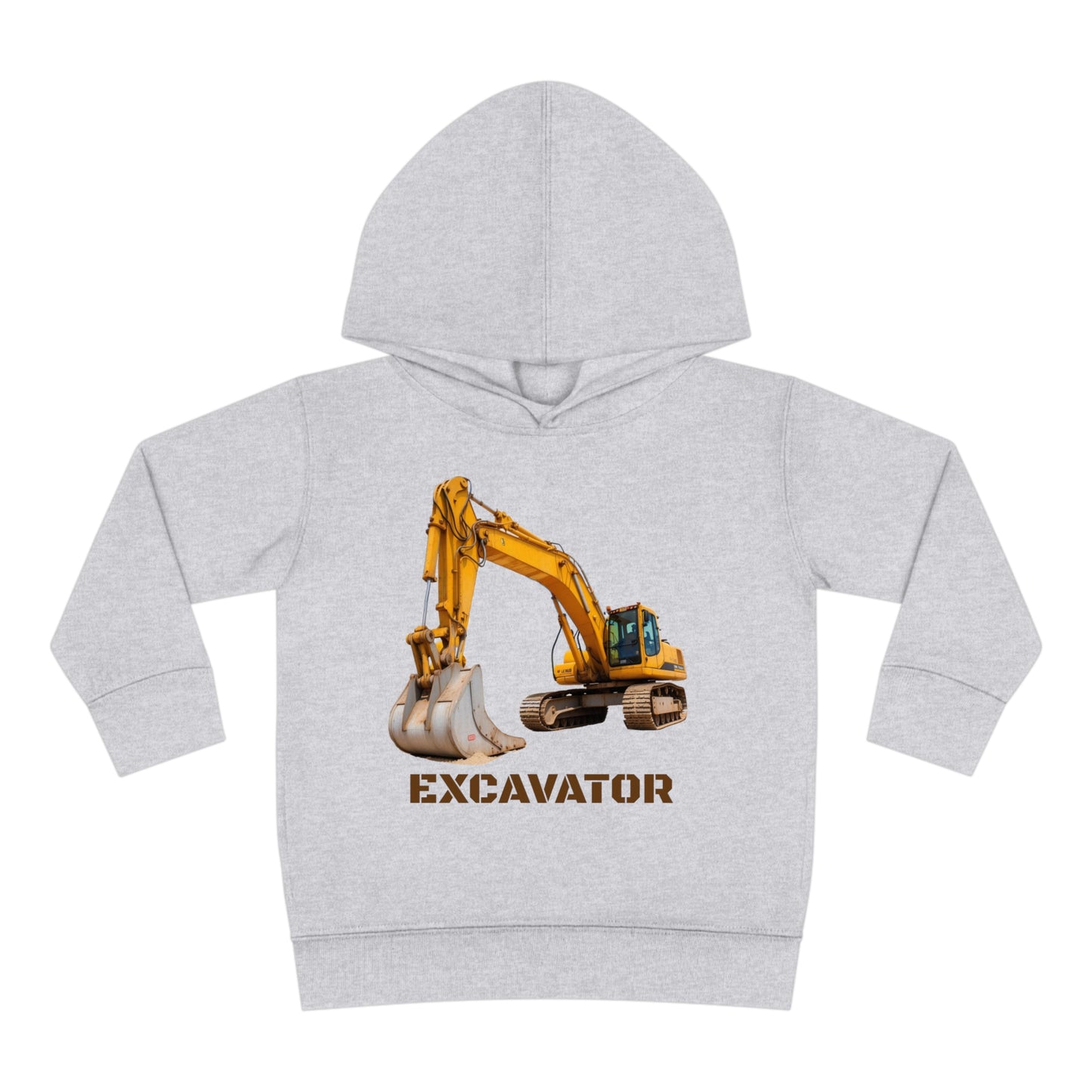 Excavator Construction Vehicle - Toddler Pullover Fleece Hoodie