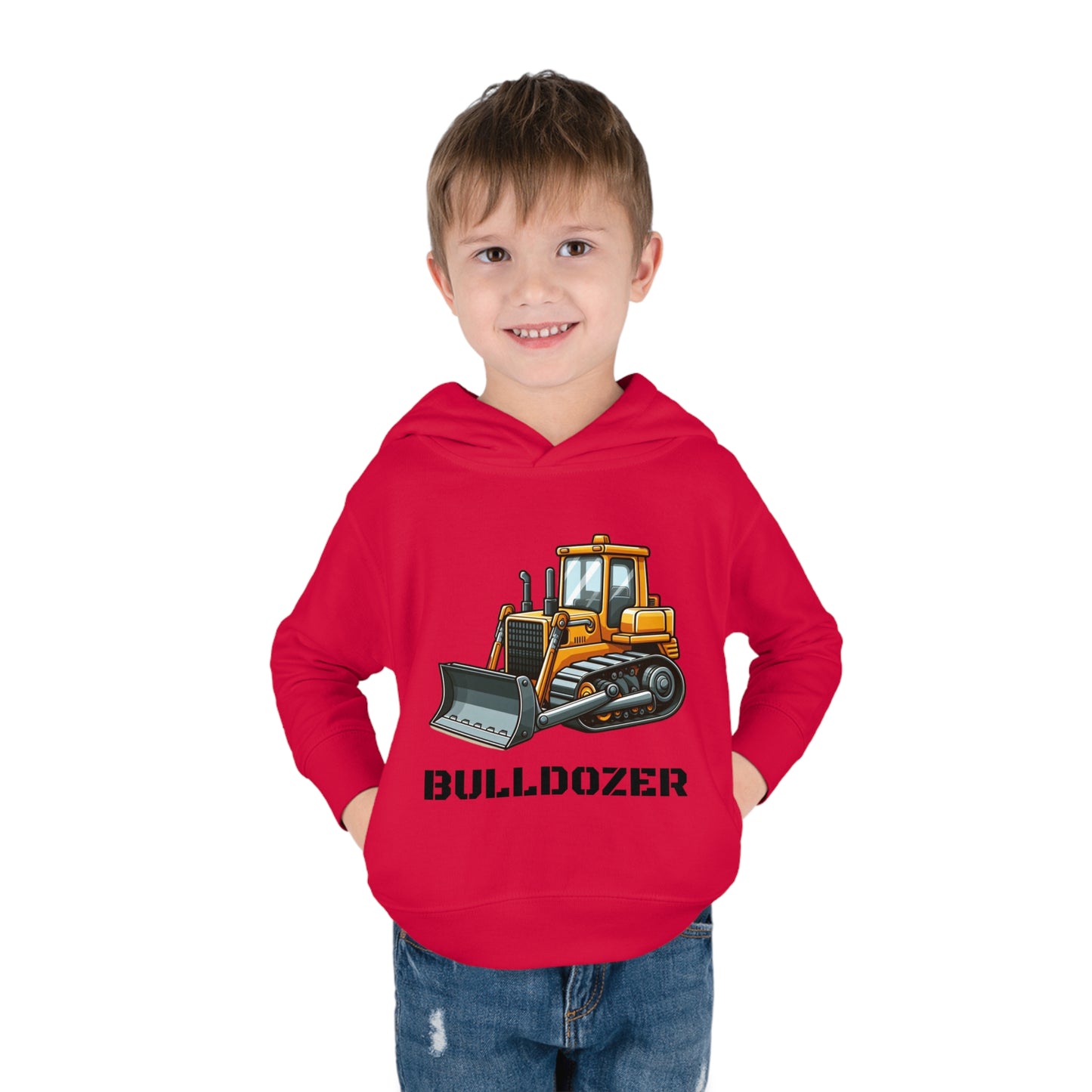 Bulldozer Construction Vehicle Pullover Fleece Hoodie