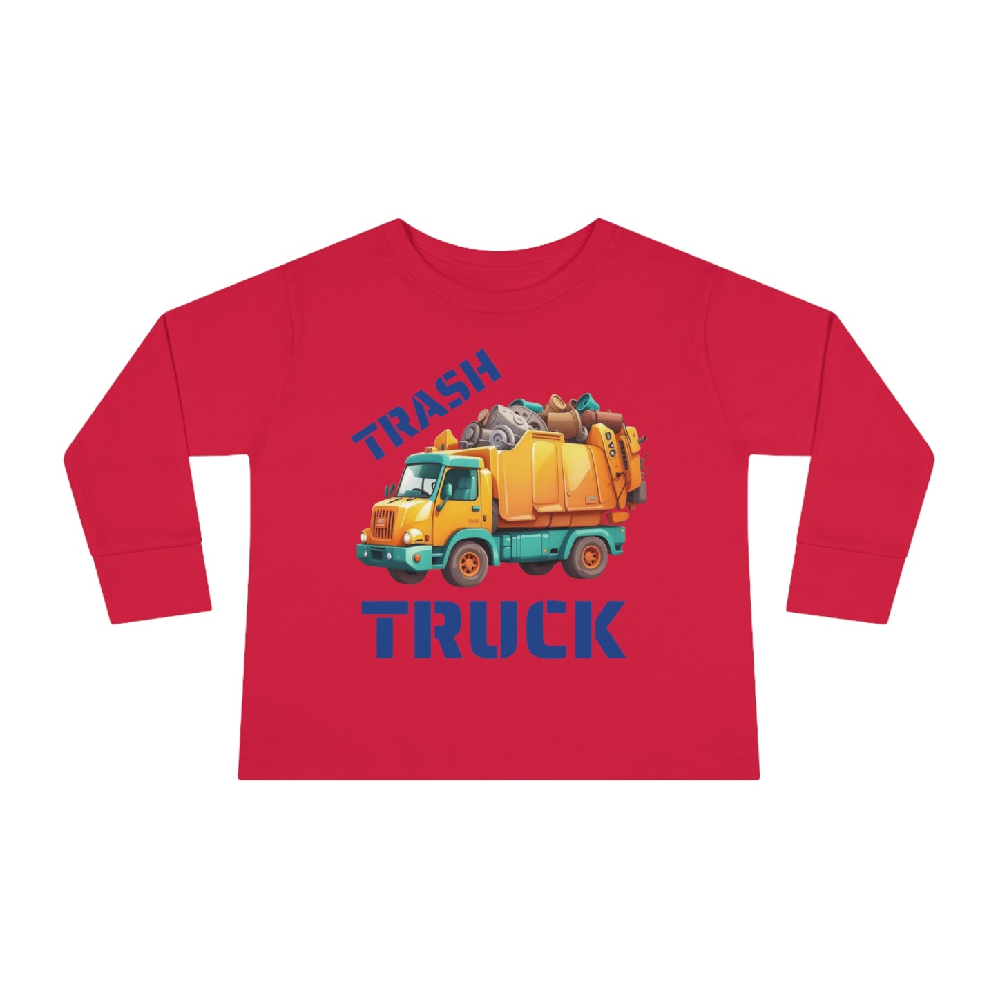 Trash Truck Cartoon Toddler Long Sleeve T-shirt