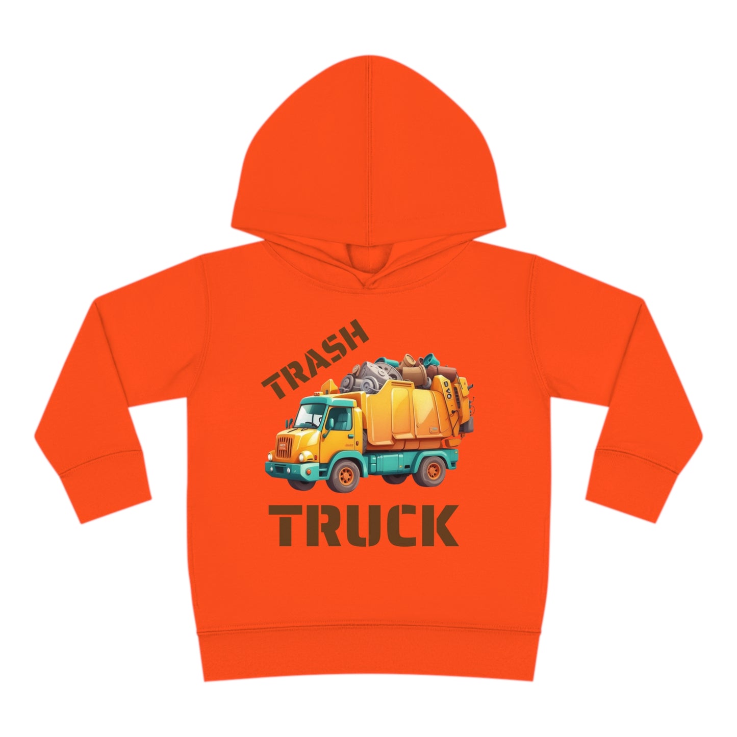 Trash Truck Cartoon Toddler Pull Over Hoodie Sweater