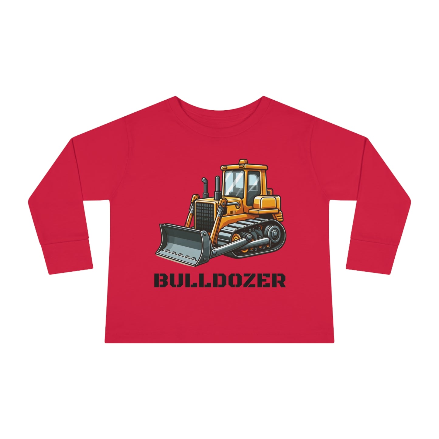 Bulldozer Construction Vehicle Toddler Long Sleeve T-shirt