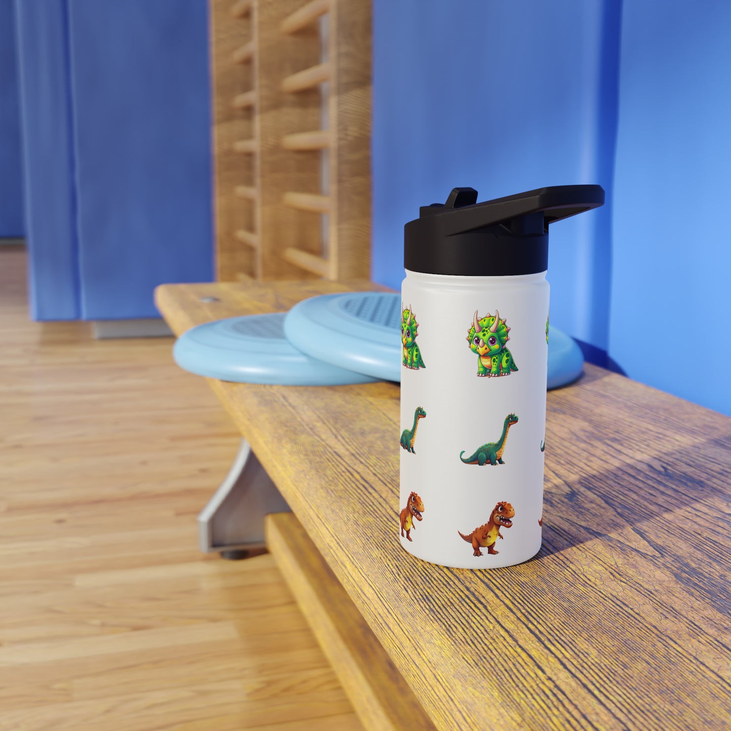 Kids & Toddler Dinosaur - Stainless Steel Water Bottle, Standard Lid