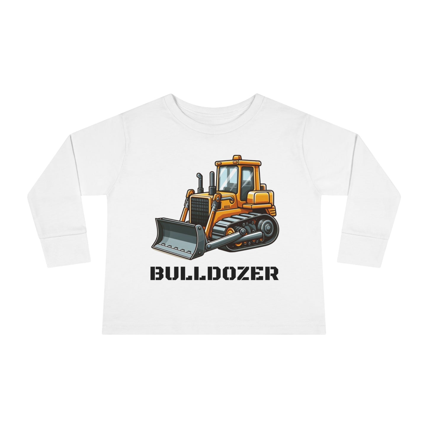 Bulldozer Construction Vehicle Toddler Long Sleeve T-shirt