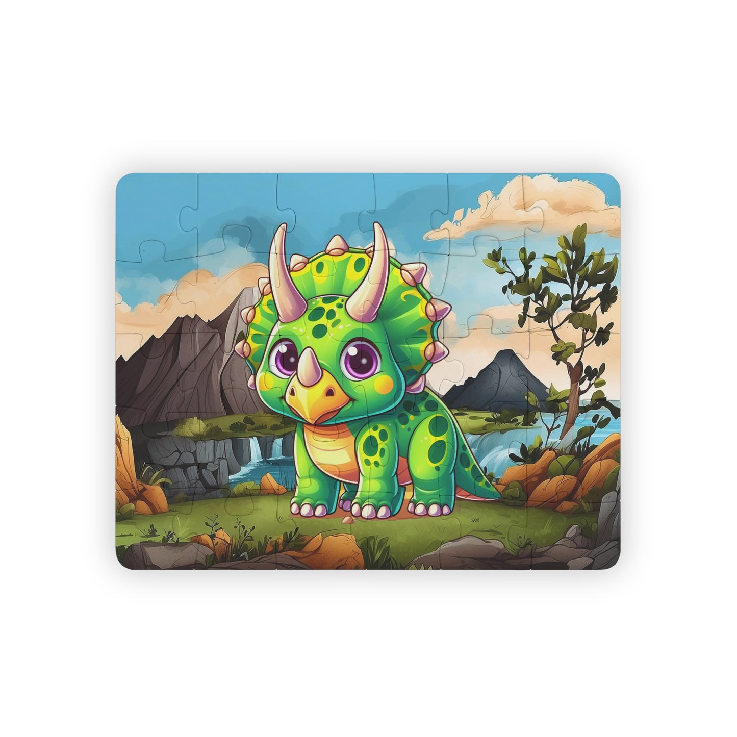 Triceratops Dinosaur Kids' Puzzle, 30-Piece