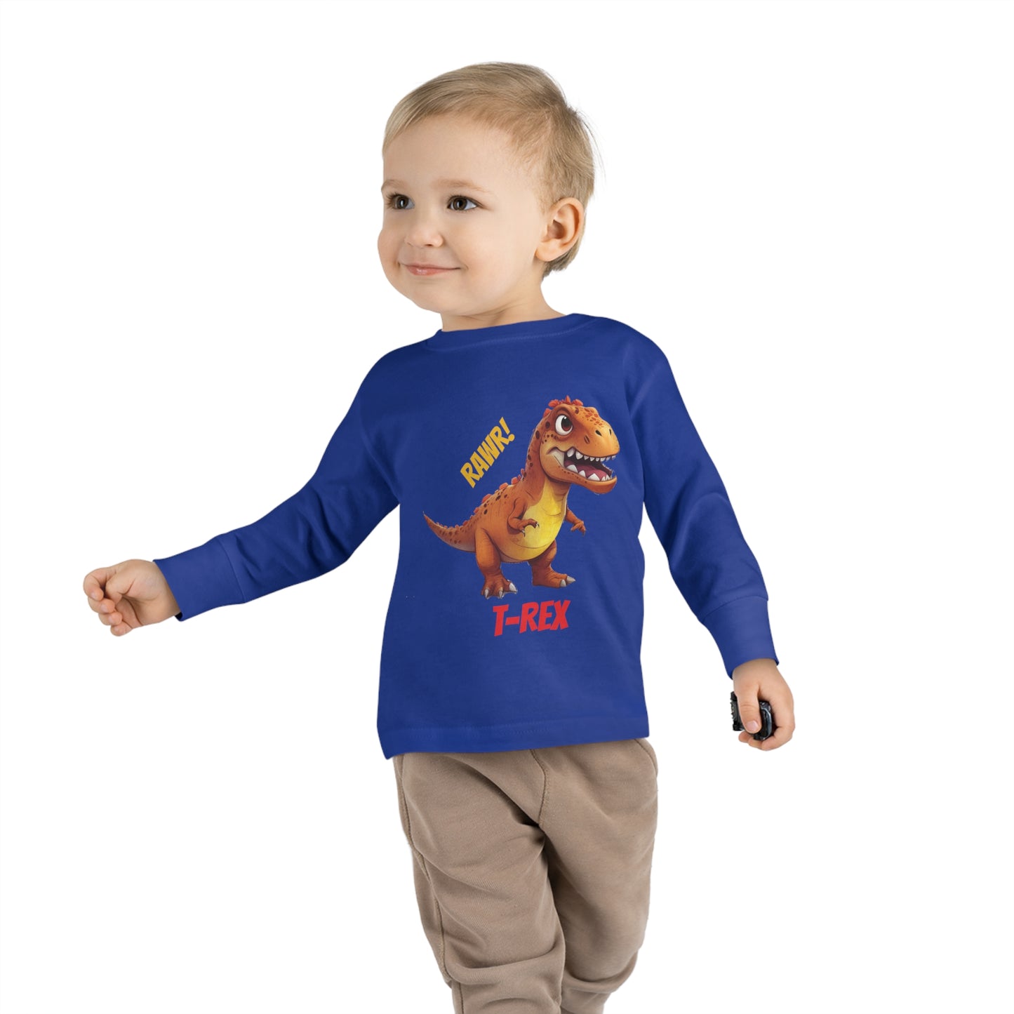 T-Rex Dinosaur - Toddler Long Sleeve Tee