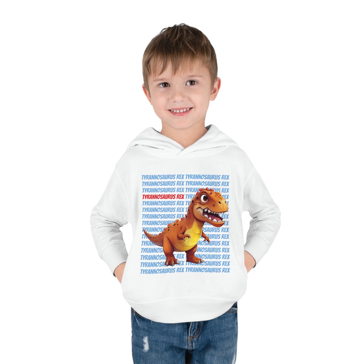 Tyrannosaurus Rex Dinosaur Toddler & Kids Pull Over Hoodie Sweater