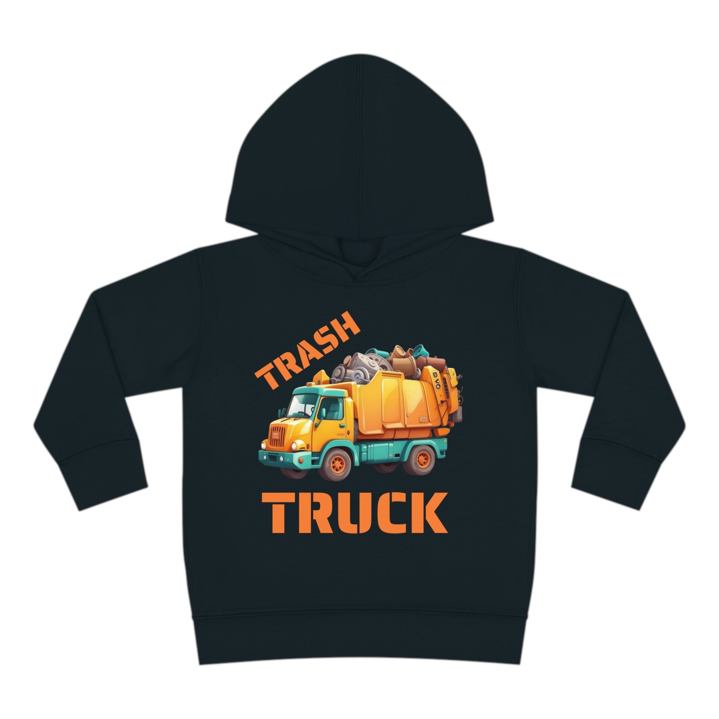 Trash Truck Cartoon Toddler Pull Over Hoodie Sweater