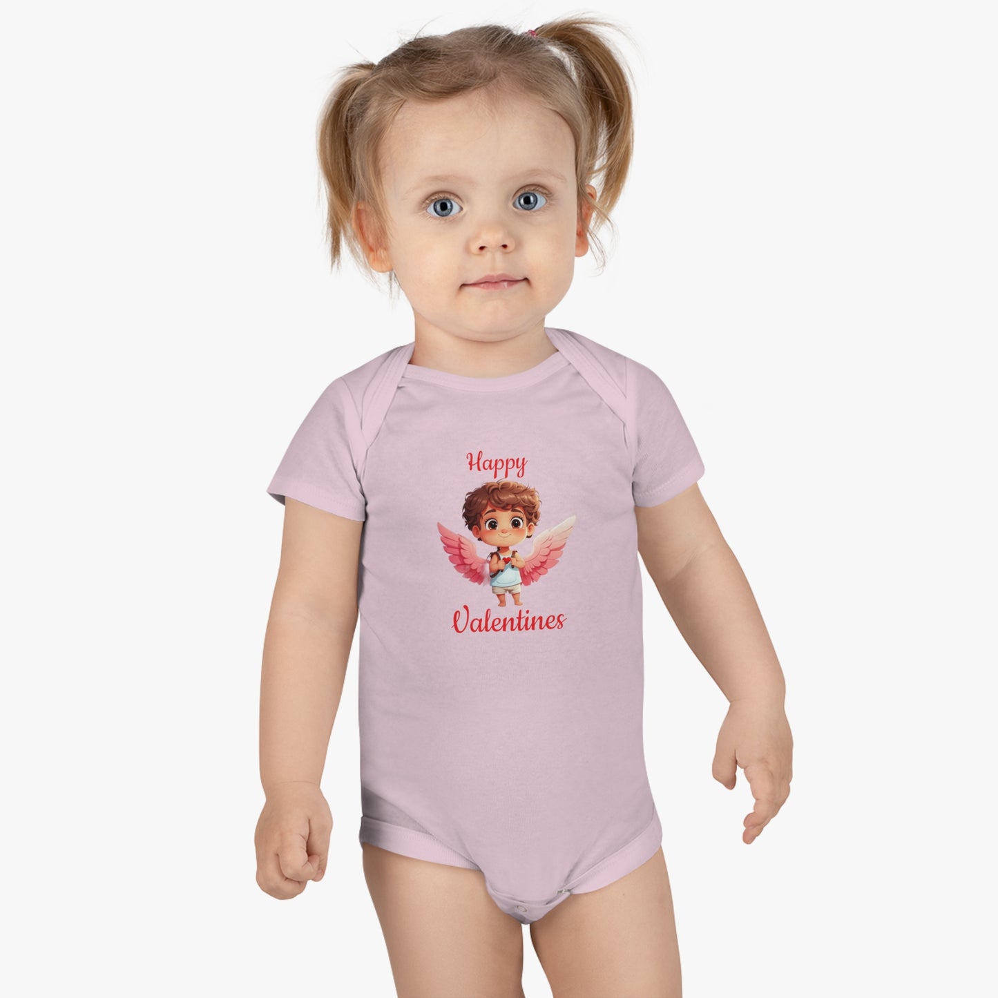 Happy Valentines - Baby Short Sleeve Onesie®