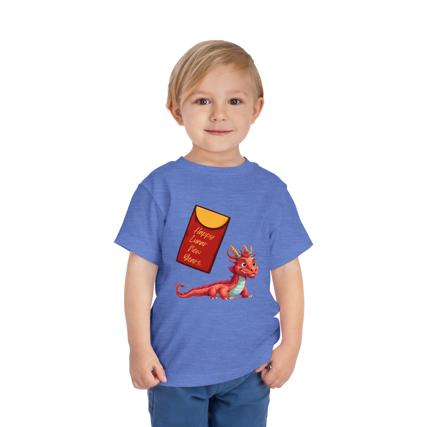 Happy Lunar New Year Dragon - Toddler Short Sleeve Tee