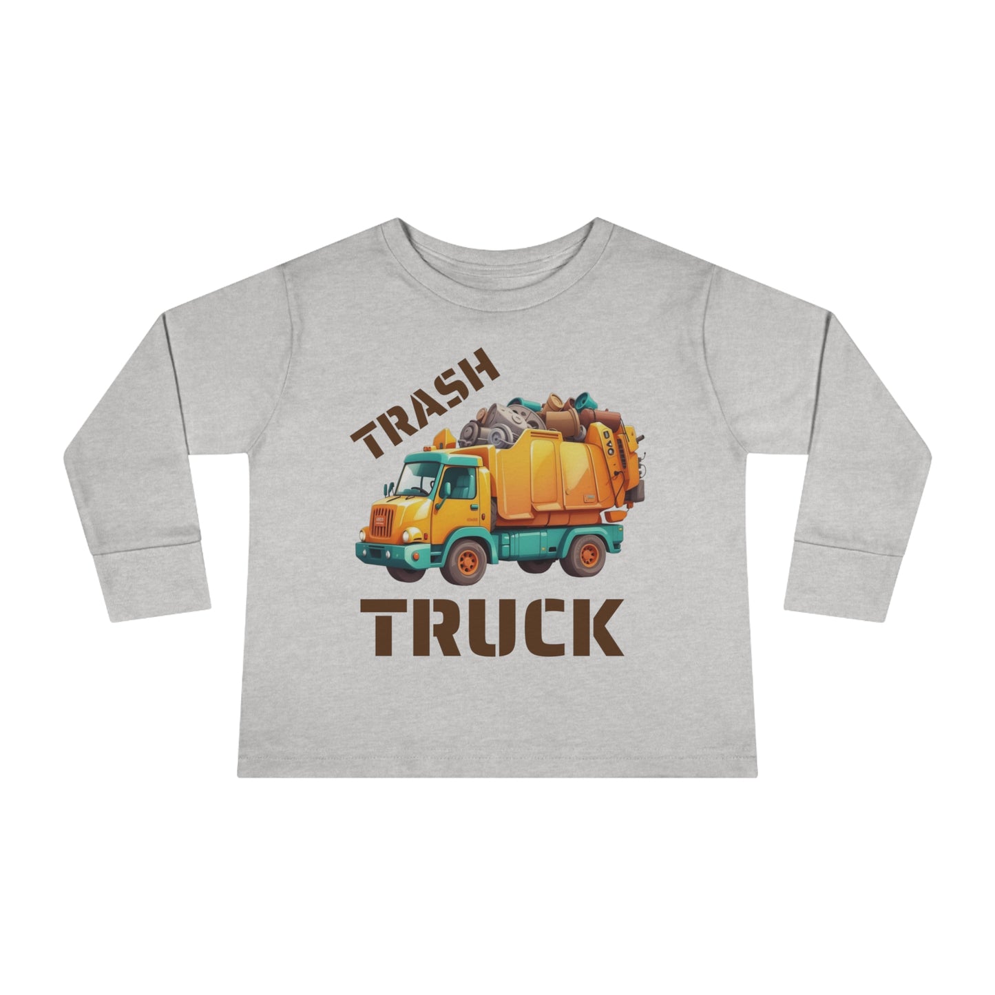 Trash Truck Cartoon Toddler Long Sleeve T-shirt