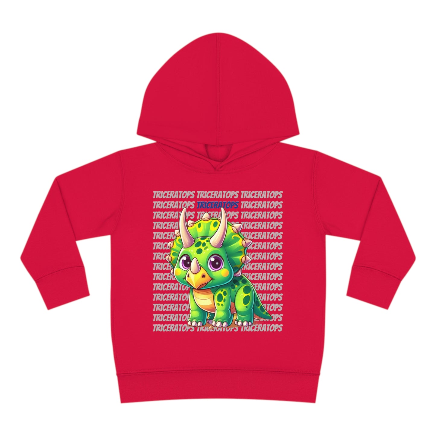 Triceratops Cartoon Dinosaur Toddler & Kids Hoodie Sweater