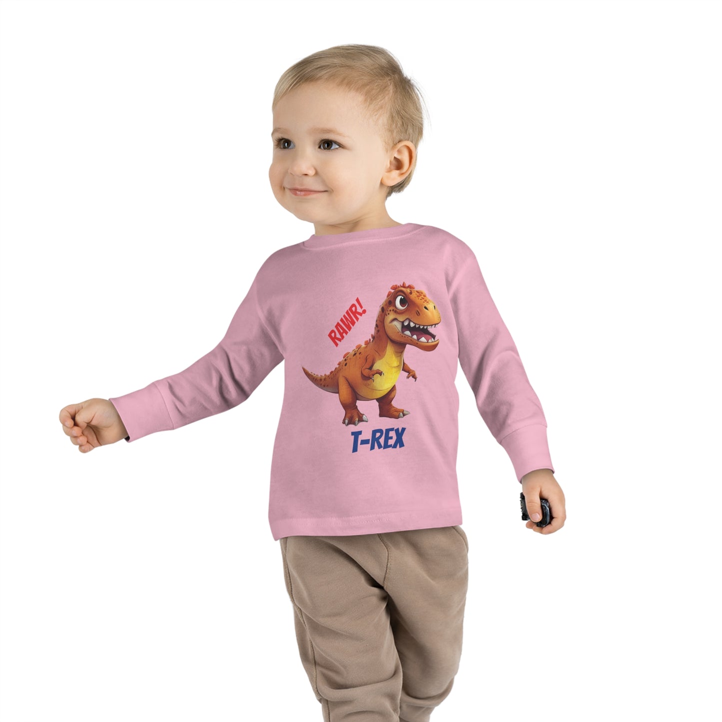 T-Rex Dinosaur - Toddler Long Sleeve Tee