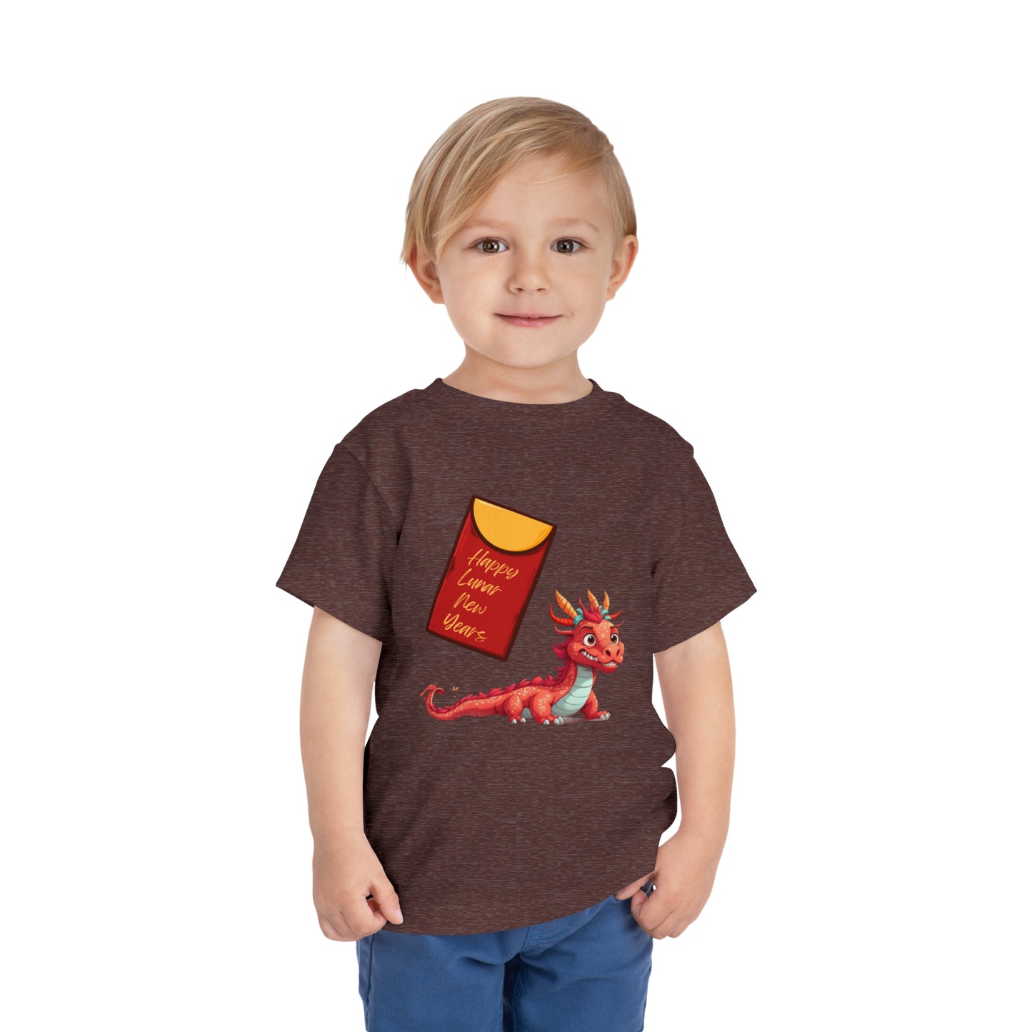 Happy Lunar New Year Dragon - Toddler Short Sleeve Tee