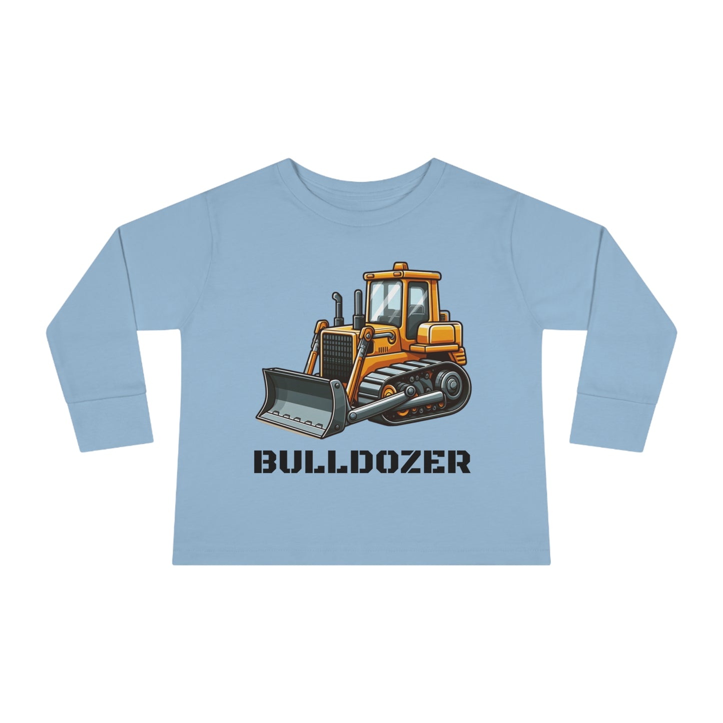 Bulldozer Construction Vehicle Toddler Long Sleeve T-shirt