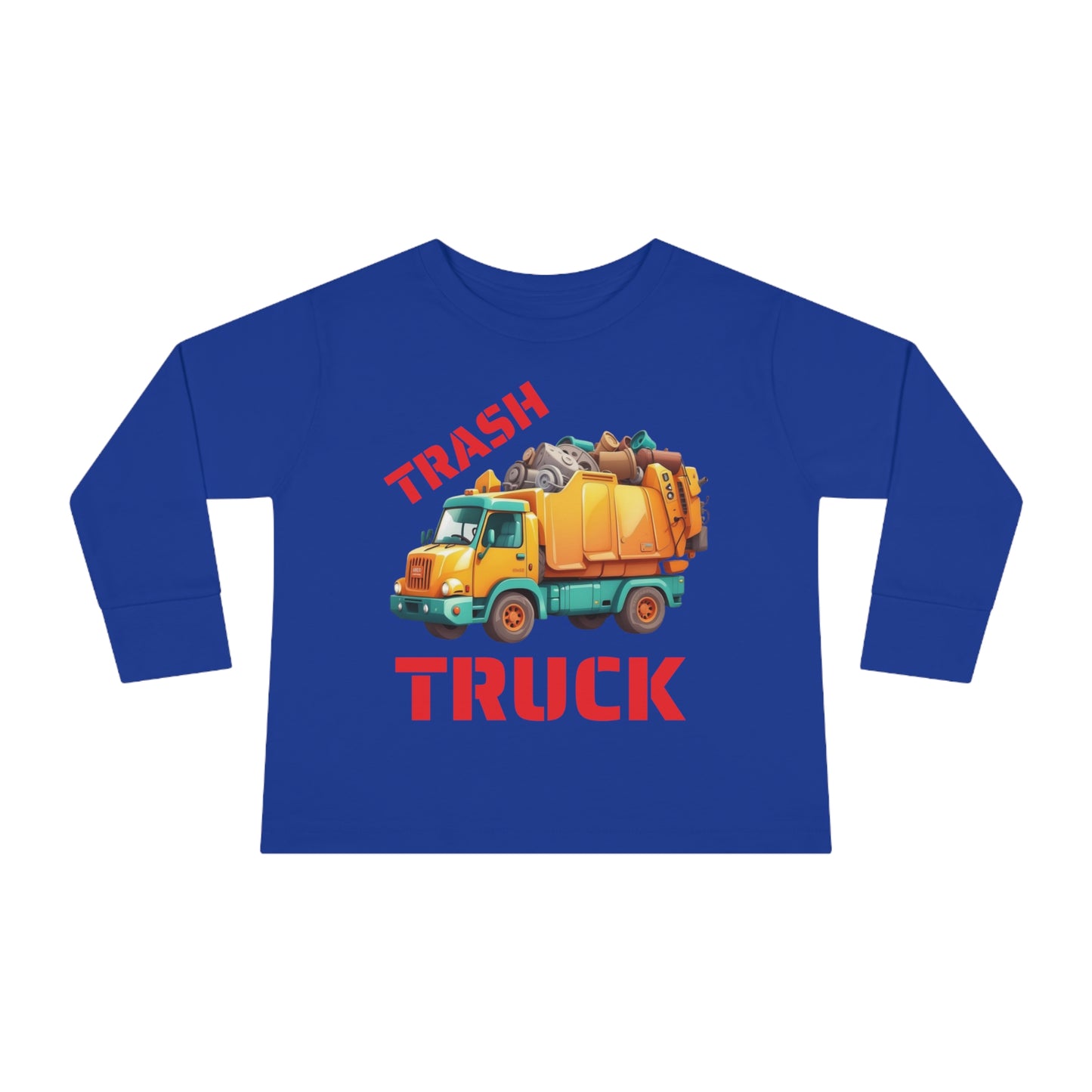 Trash Truck Cartoon Toddler Long Sleeve T-shirt