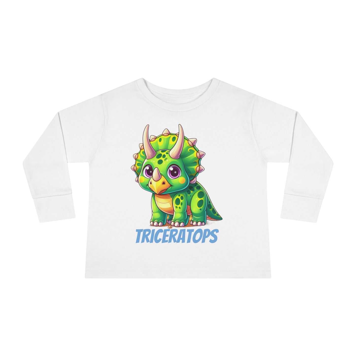 Triceratops Dinosaur - Toddler Long Sleeve T-shirt