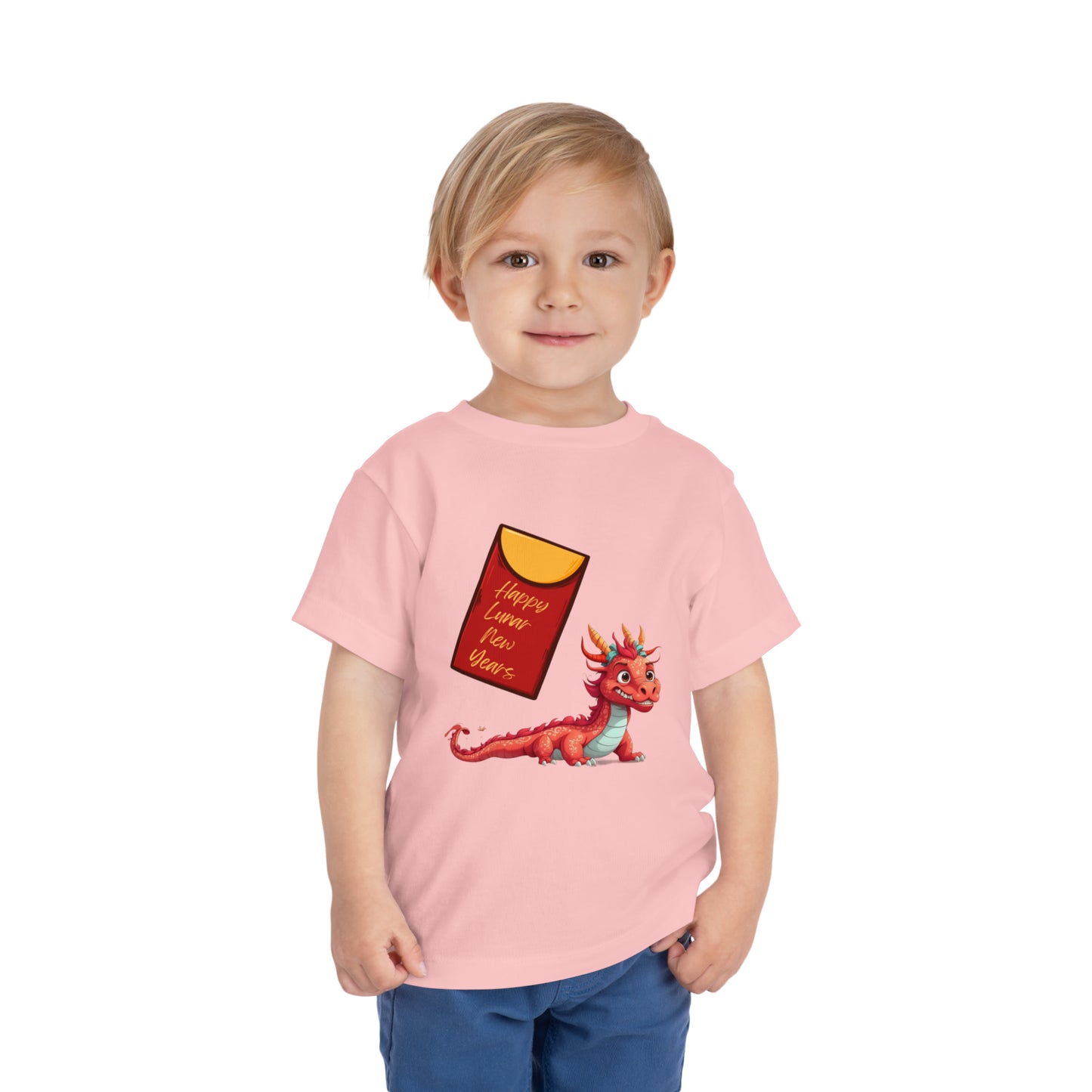 Happy Lunar New Year Dragon - Toddler Short Sleeve Tee