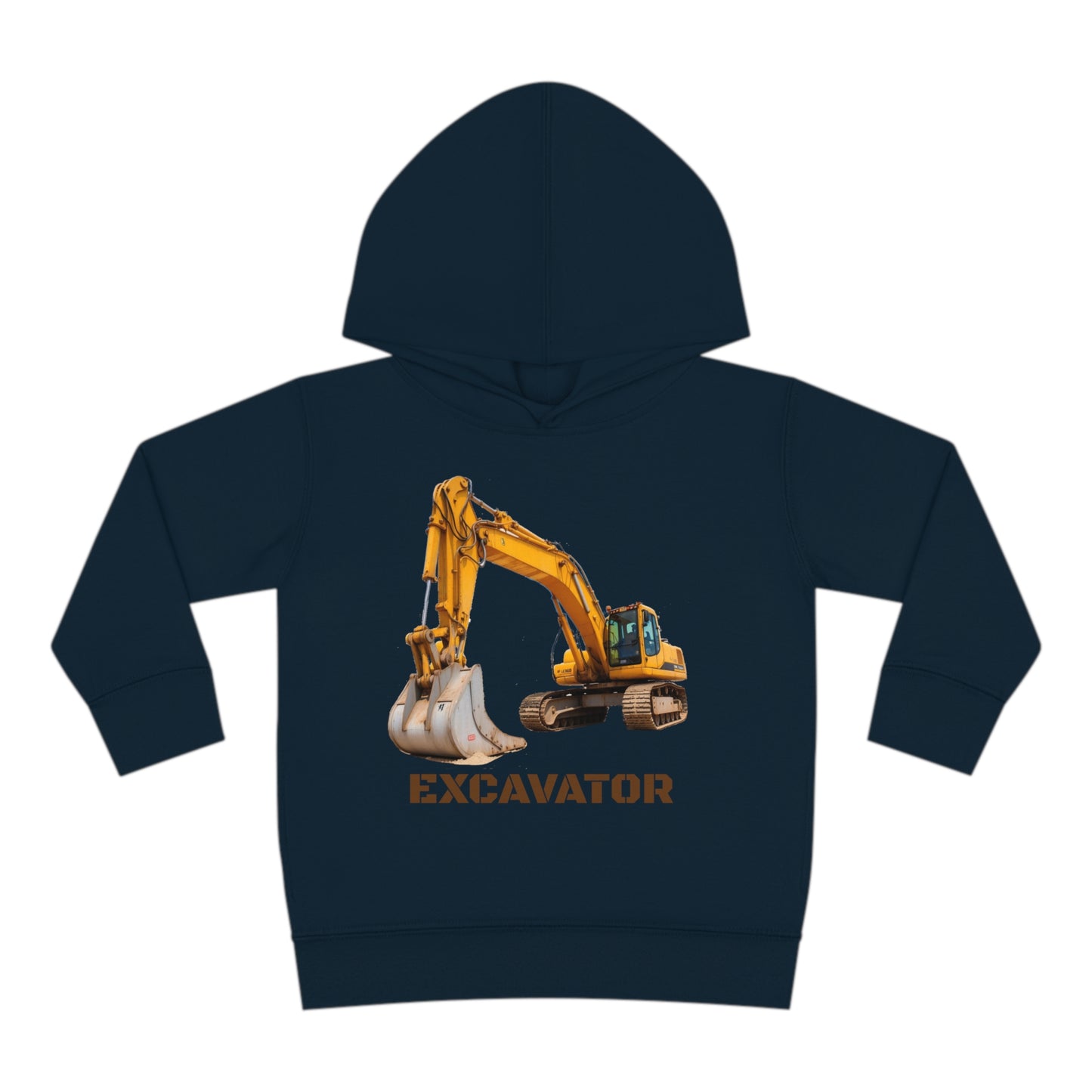 Excavator Construction Vehicle - Toddler Pullover Fleece Hoodie