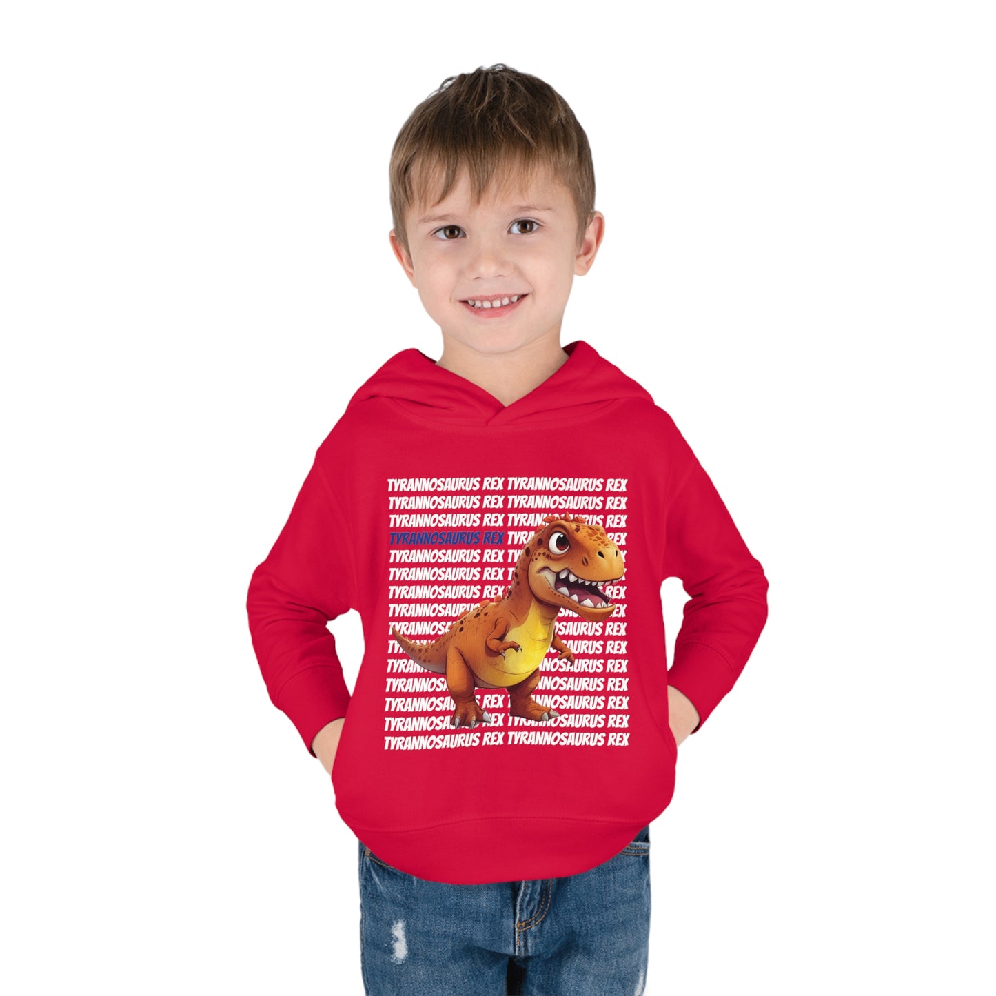 Tyrannosaurus Rex Dinosaur Toddler & Kids Pull Over Hoodie Sweater