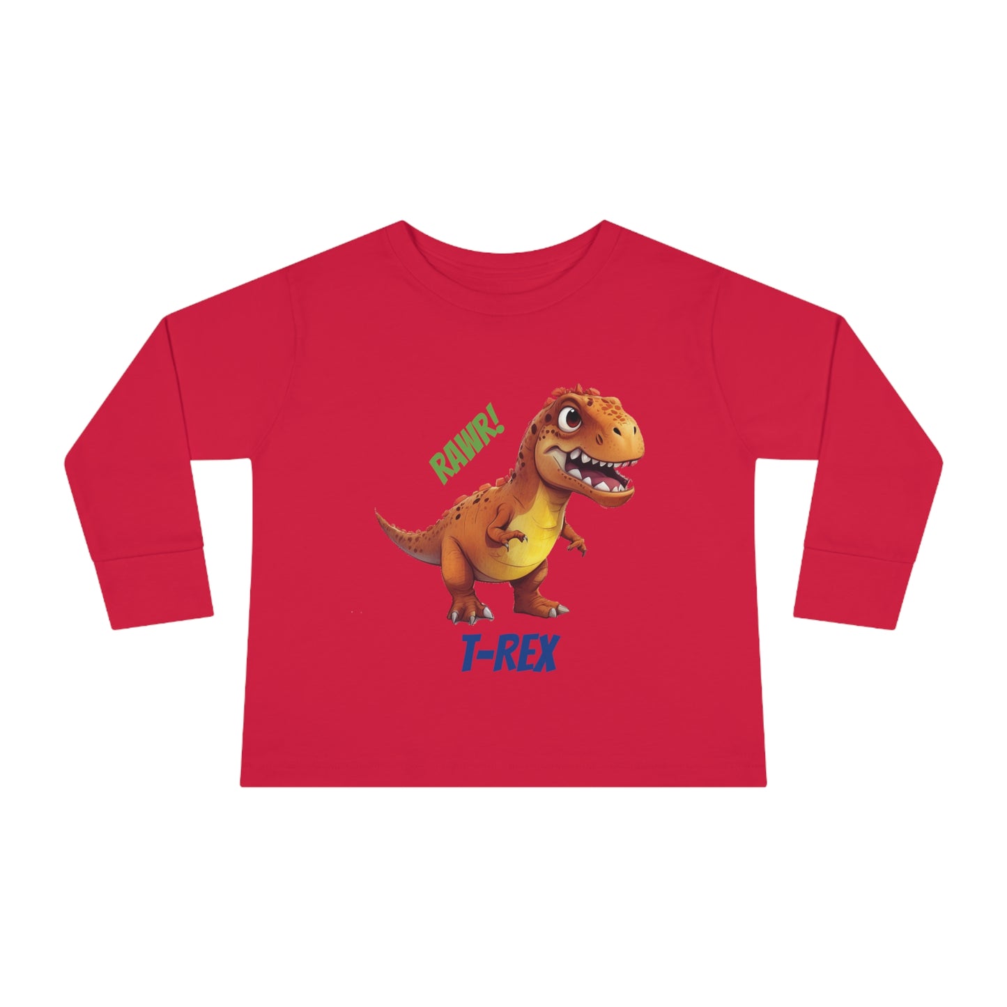 T-Rex Dinosaur - Toddler Long Sleeve Tee