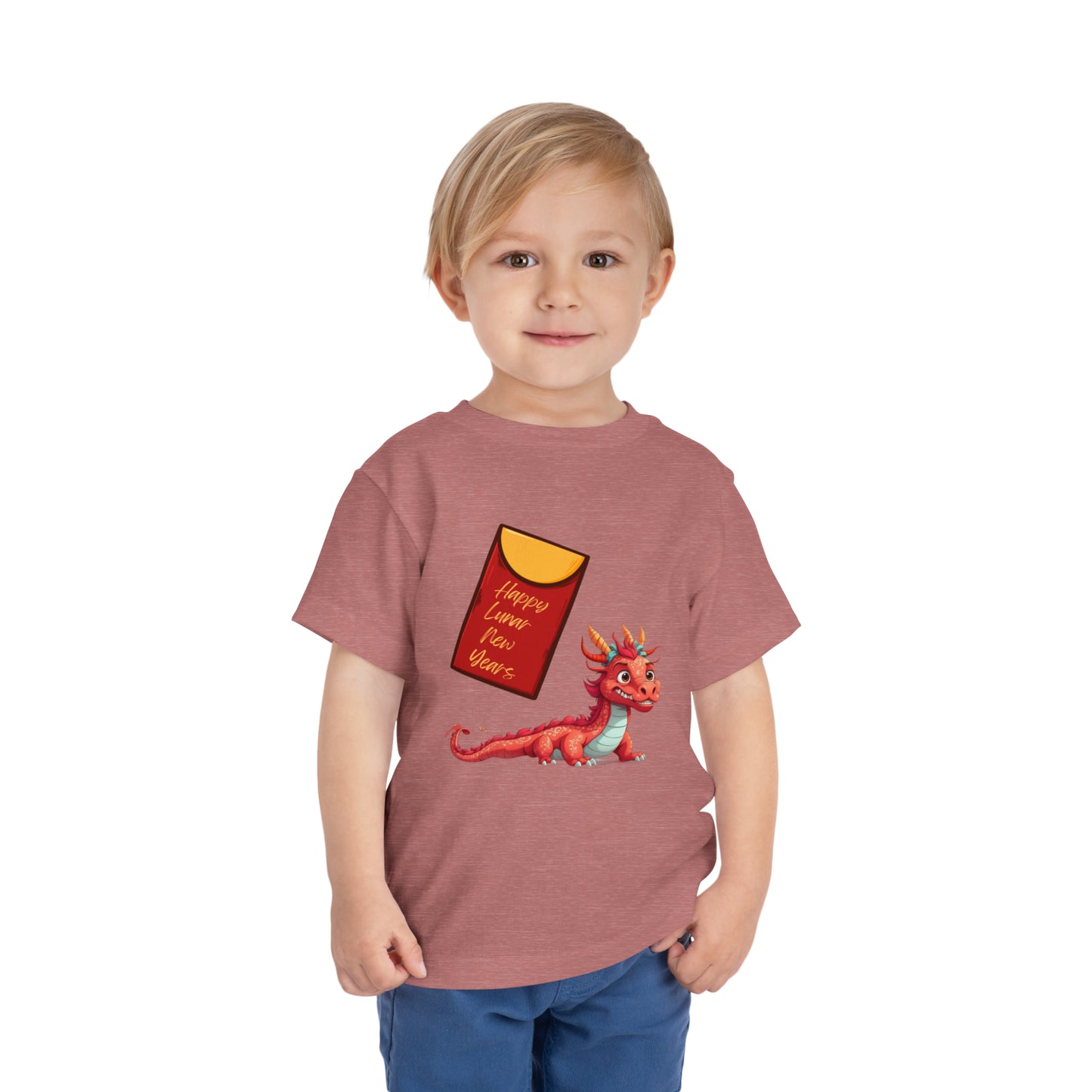 Happy Lunar New Year Dragon - Toddler Short Sleeve Tee