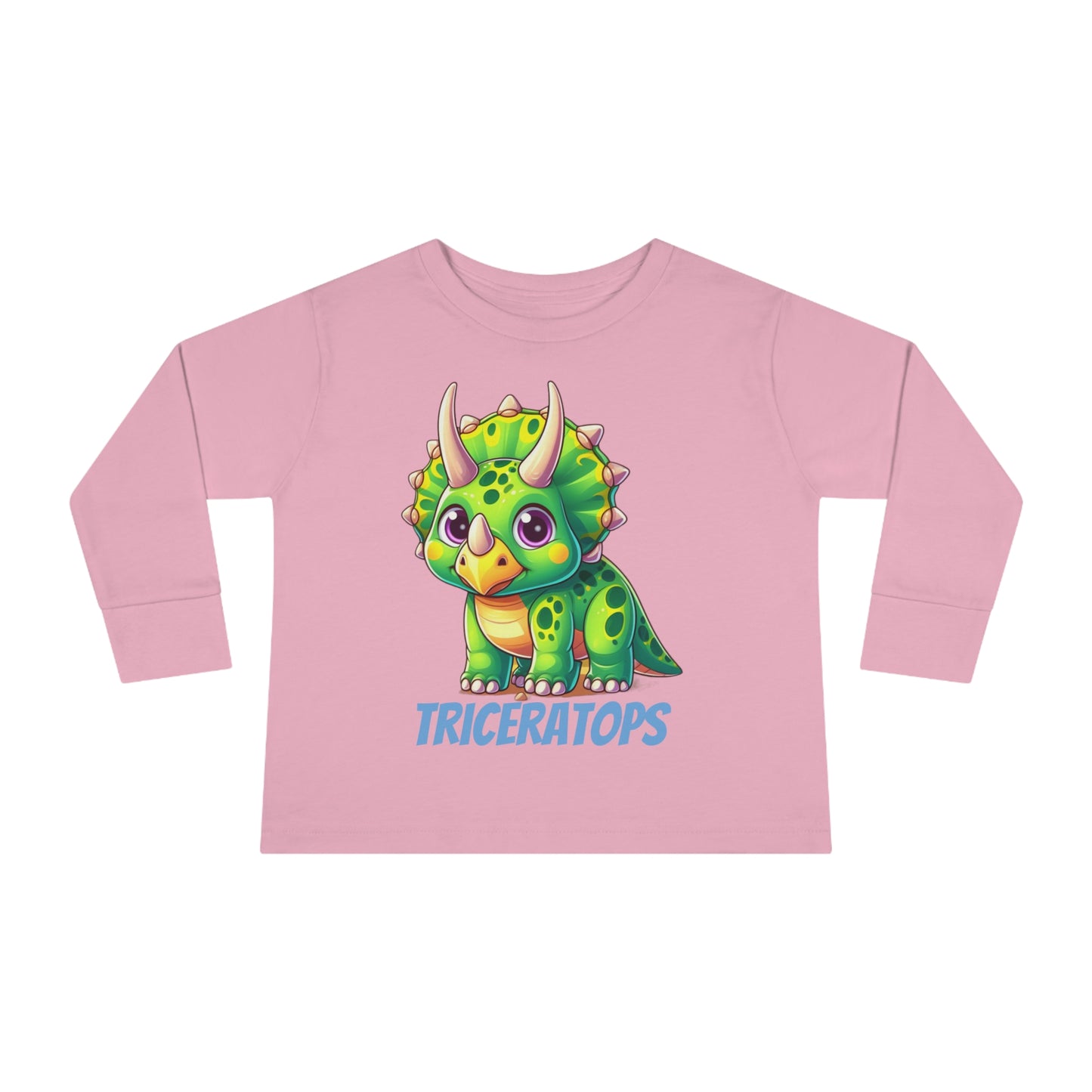 Triceratops Dinosaur - Toddler Long Sleeve T-shirt