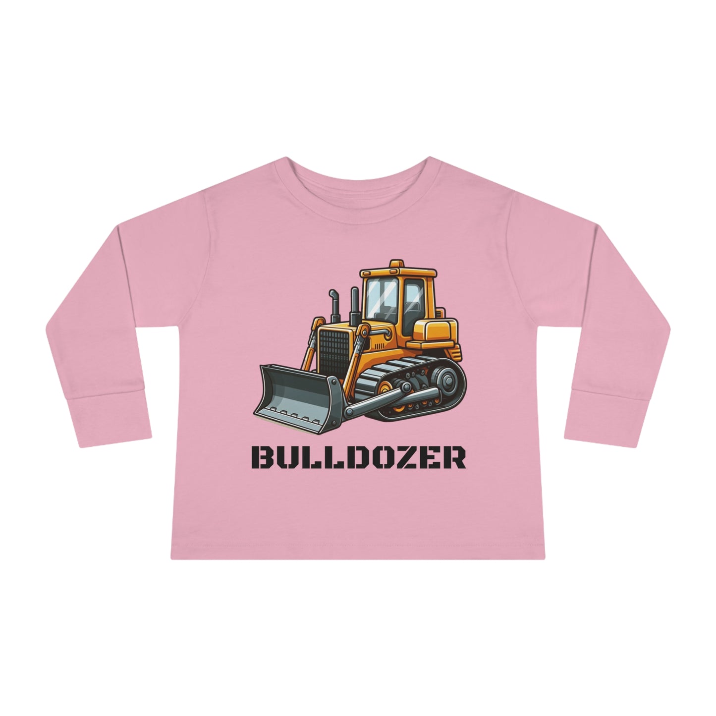 Bulldozer Construction Vehicle Toddler Long Sleeve T-shirt