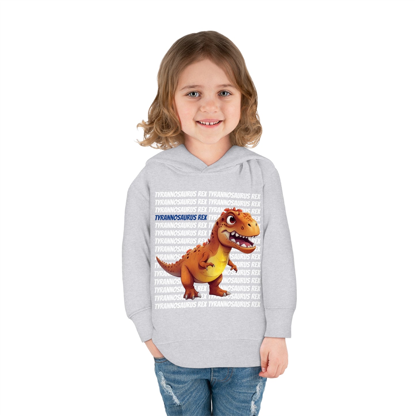 Tyrannosaurus Rex Dinosaur Toddler & Kids Pull Over Hoodie Sweater